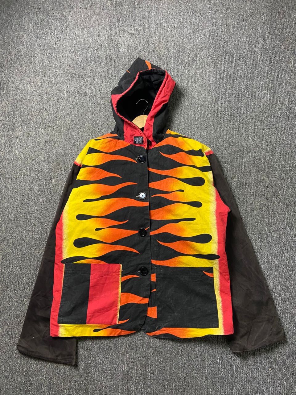 Japanese Brand HOUSE Japanese Brand Flames Button Jacket (196) Size US S / EU 44-46 / 1 - 1 Thumbnail