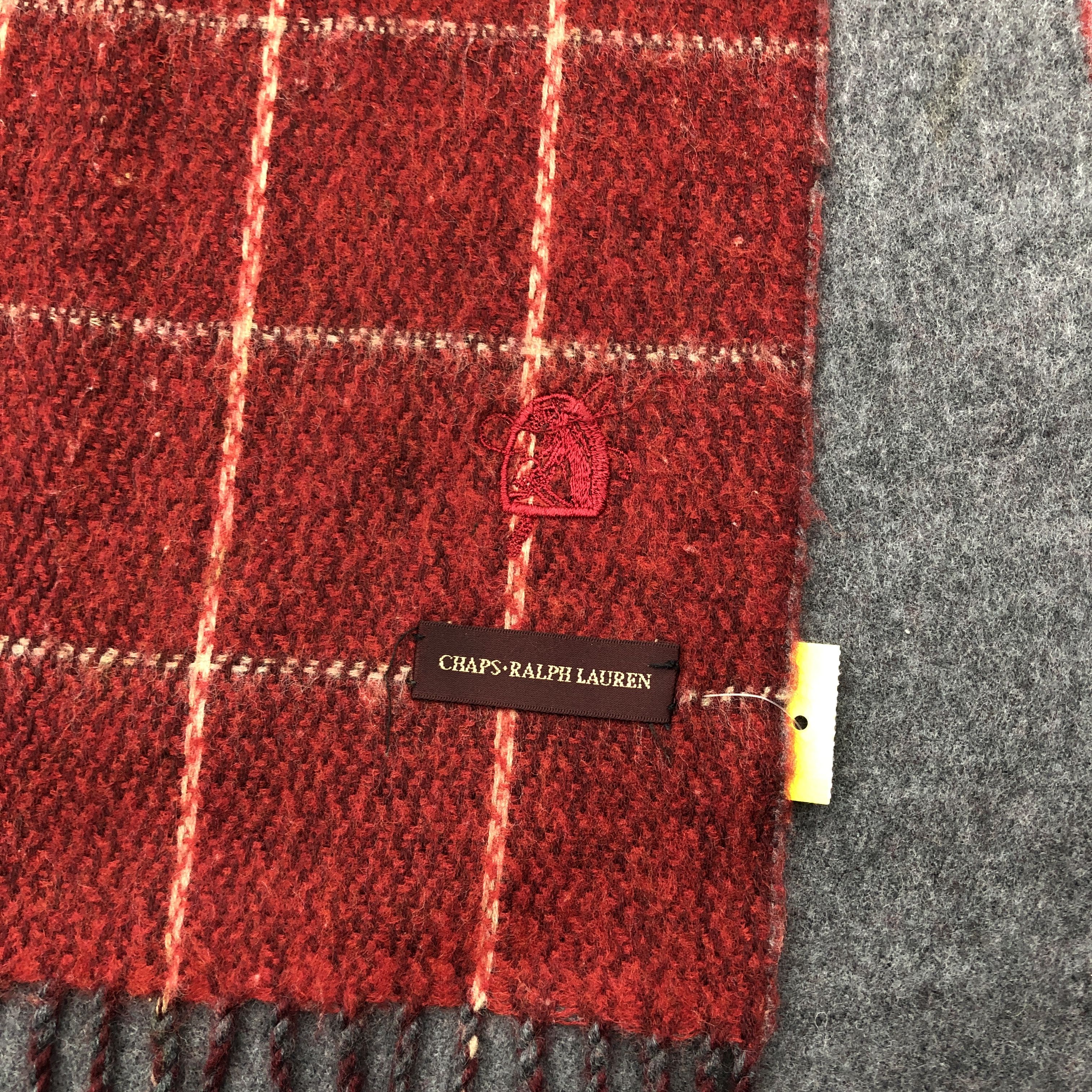 Chaps Ralph Lauren Vintage Chaps Ralph Lauren Scarf Muffler Wool Scarves Size ONE SIZE - 4 Thumbnail