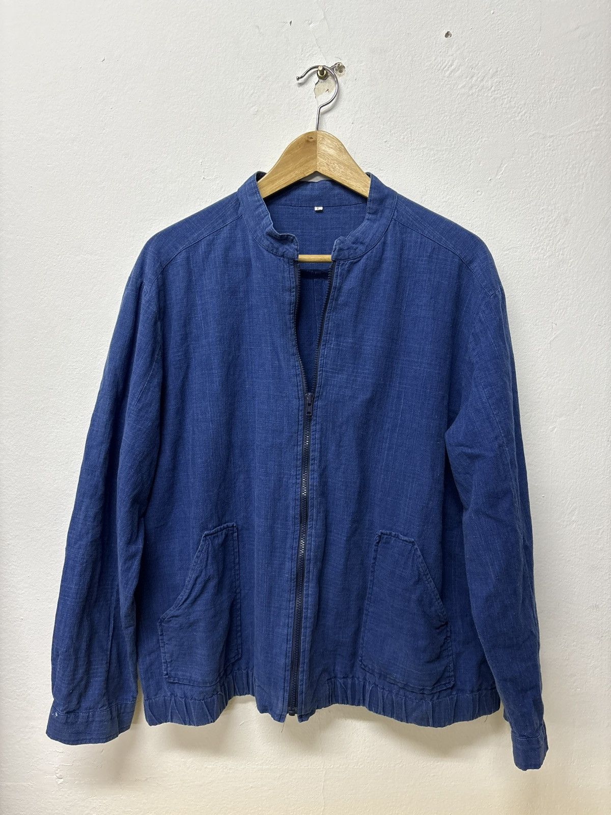 Japanese Brand Vintage Zipped Japanese denim linen jackets Size US M / EU 48-50 / 2 - 1 Thumbnail