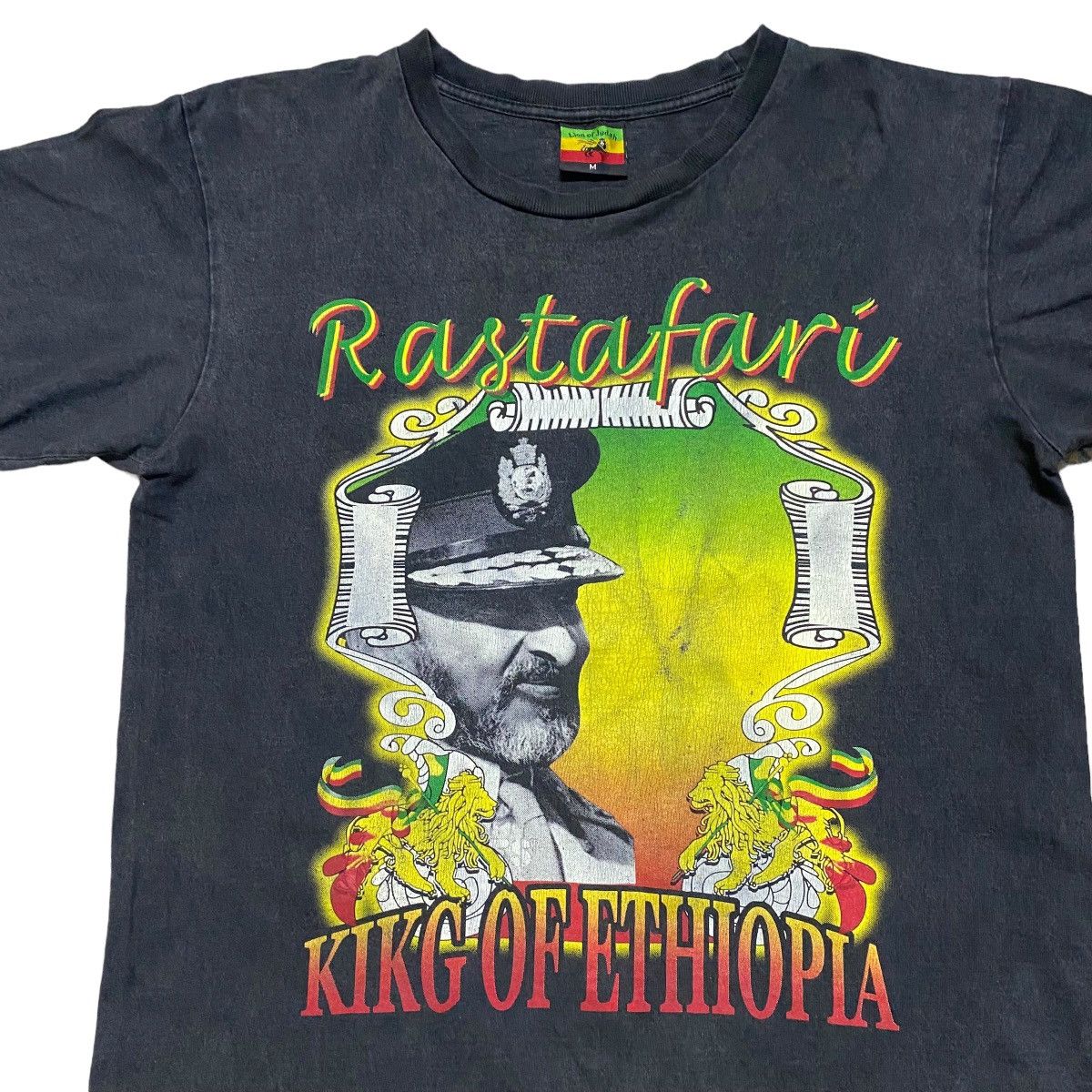 Bob Marley × Vintage Vintage Bootleg Haile Selassie Shirt Kikg Of Ethiopia Size US M / EU 48-50 / 2 - 3 Thumbnail