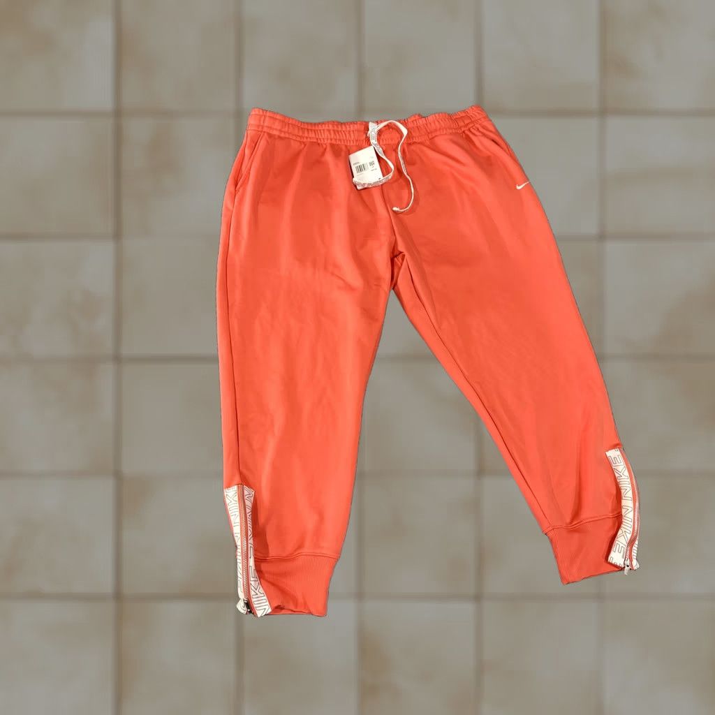 Nike Nike Therma-FIT Pants Womens 2X Orange Fleece Lined Track Joggers Athletic Pants Size 40" / US 18 - 1 Thumbnail
