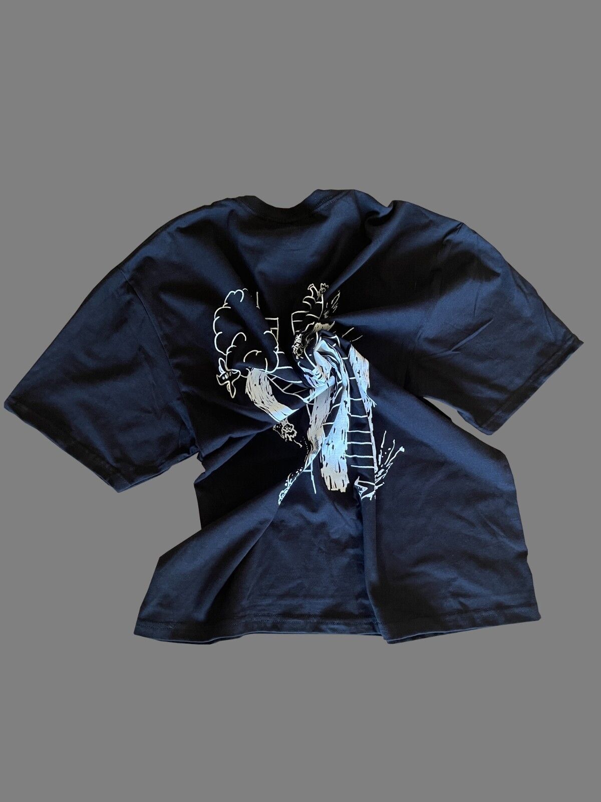 image of Tokipar & Frank Hassle Never Forget Black Colored Shirt in White On Black, Men's (Size Large)
