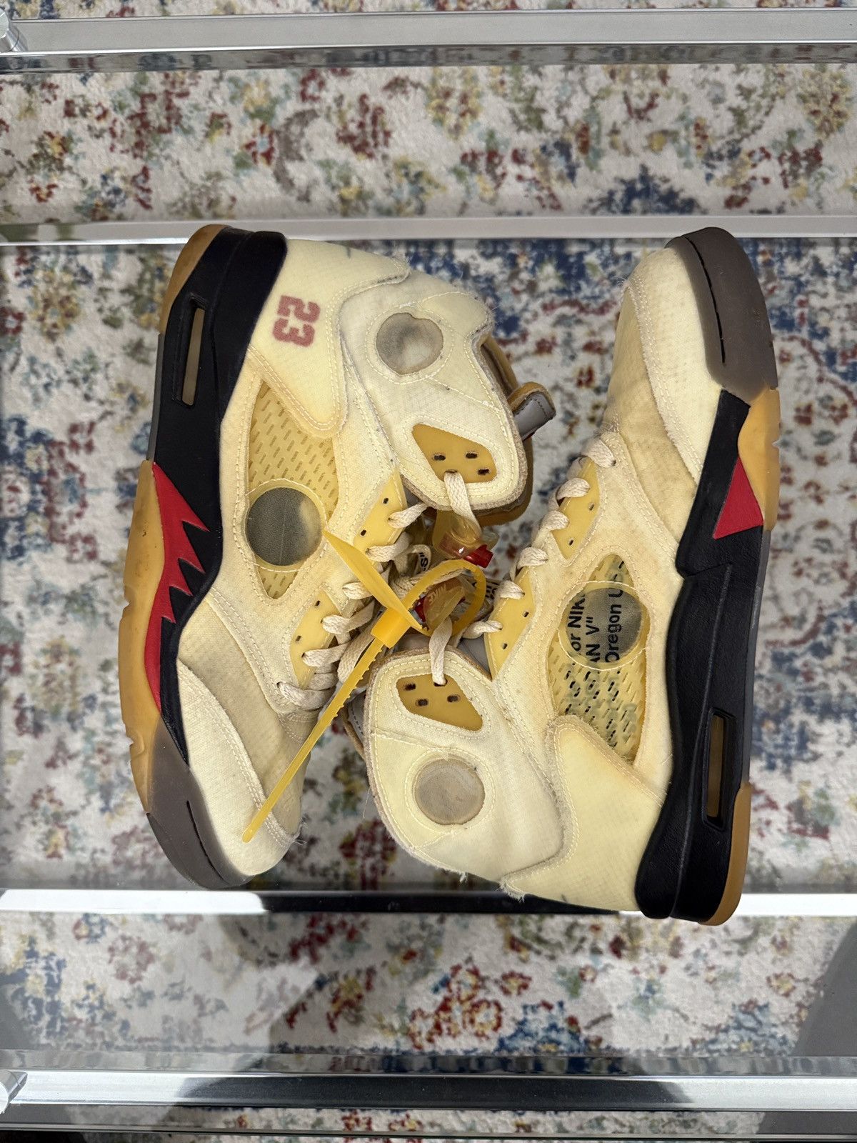 Nike × Off-White Nike x Off White Jordan 5 Sail Size US 10.5 / EU 43-44 - 3 Thumbnail