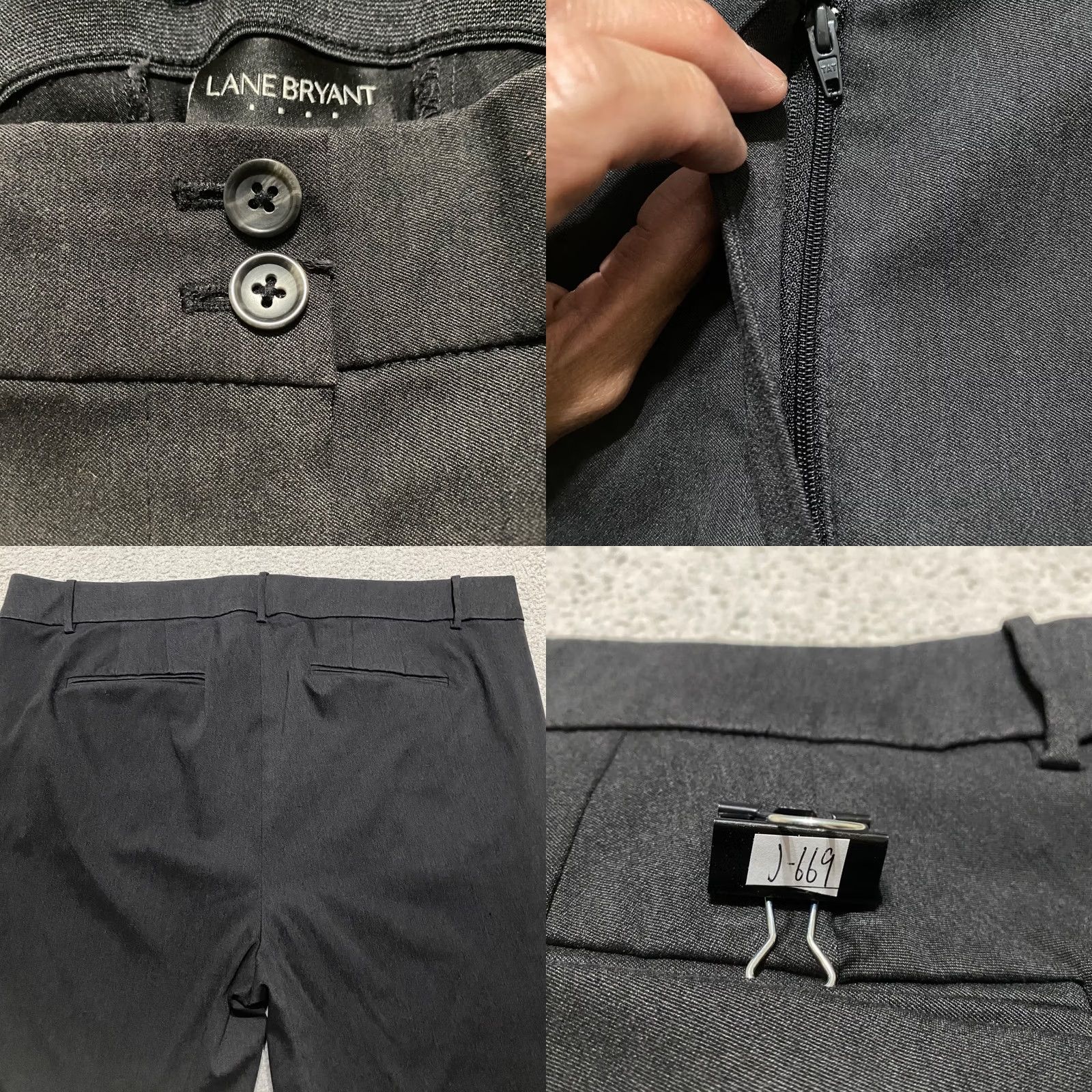 Vintage Lane Bryant Womens Dress Pants Gray The Madison Straight Office Business 24 Plus Size Pants Mens Womens Size 42" / US 20 - 8 Thumbnail