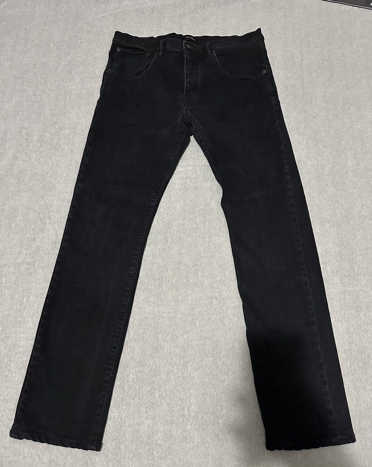 image of P005 Slim Black Denim Jeans, Men's (Size 32)