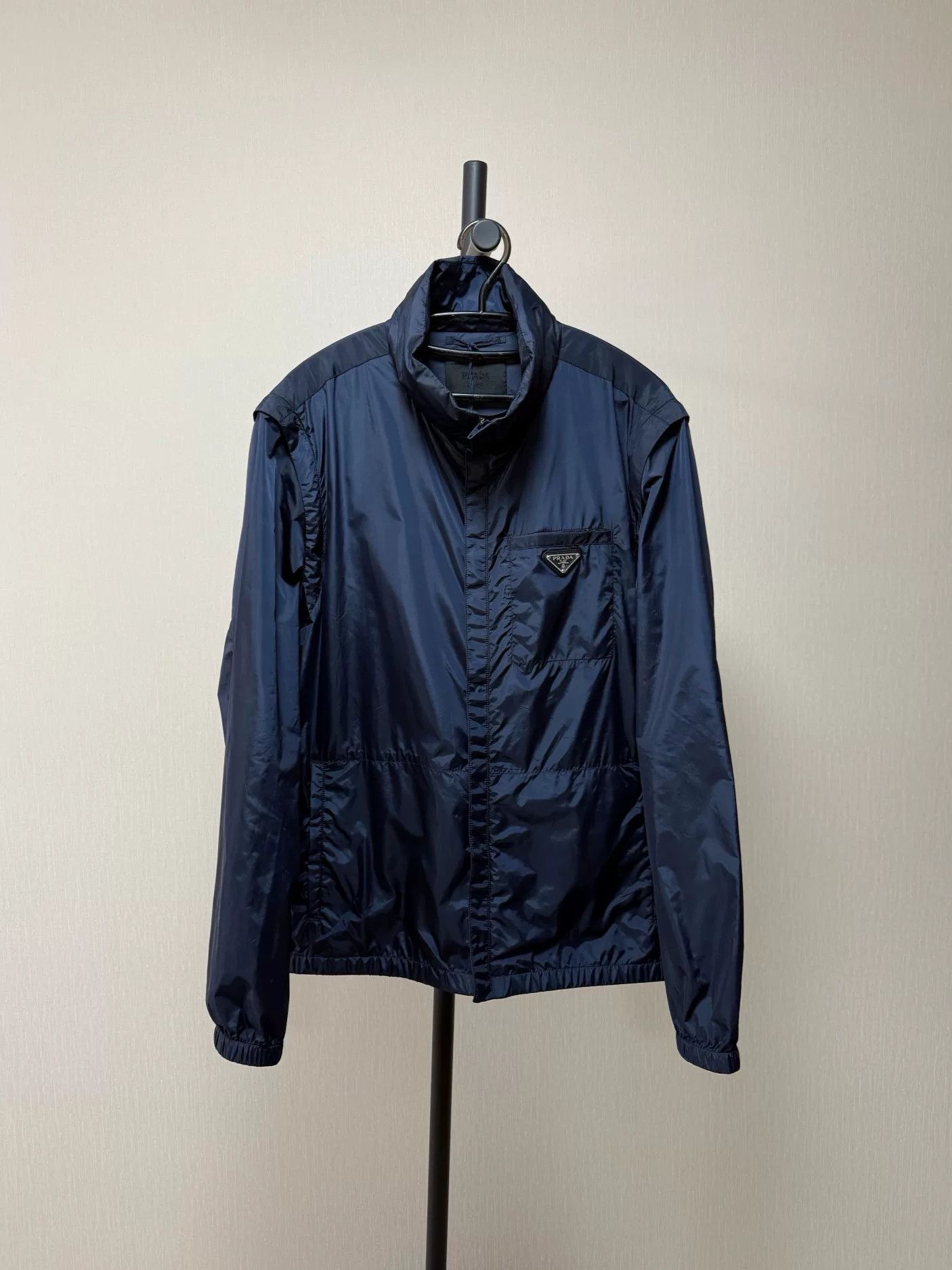 Prada Prada Blue Spring Summer Lightweight Jacket Size US L / EU 52-54 / 3 - 1 Thumbnail
