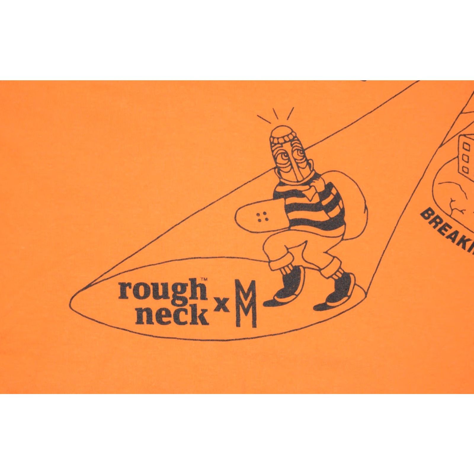 Vintage VINTAGE Roughneck Hardware x Mueller Studios Skate Shirt Mens M Orange 2000s 90s Collaboration Logo Graphic Shirt Streetwear Size US M / EU 48-50 / 2 - 4 Thumbnail