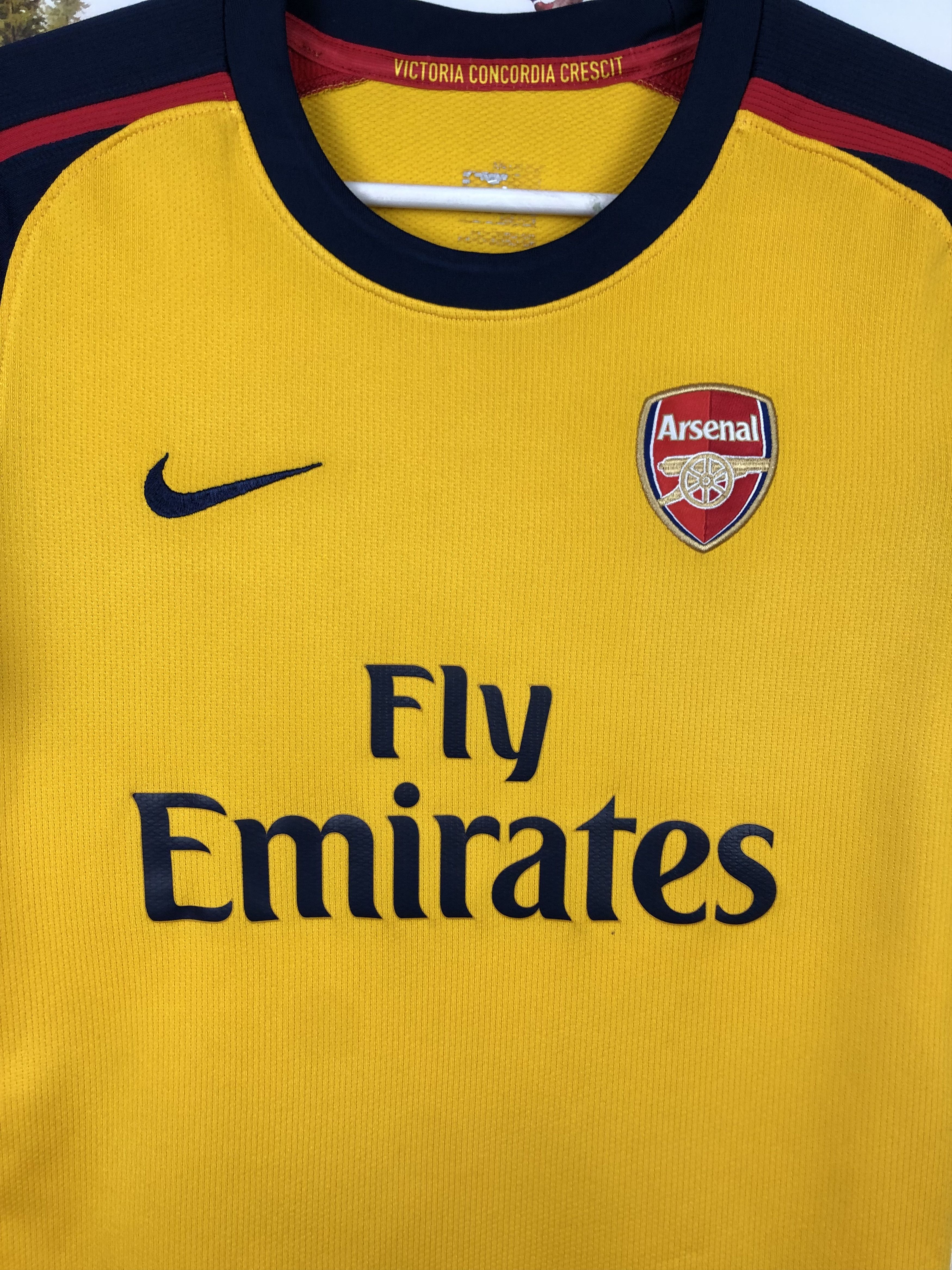 Nike Arsenal football shirt 2008 Soccer Jersey Boys Kids Tee Size US XXS / EU 40 - 3 Thumbnail