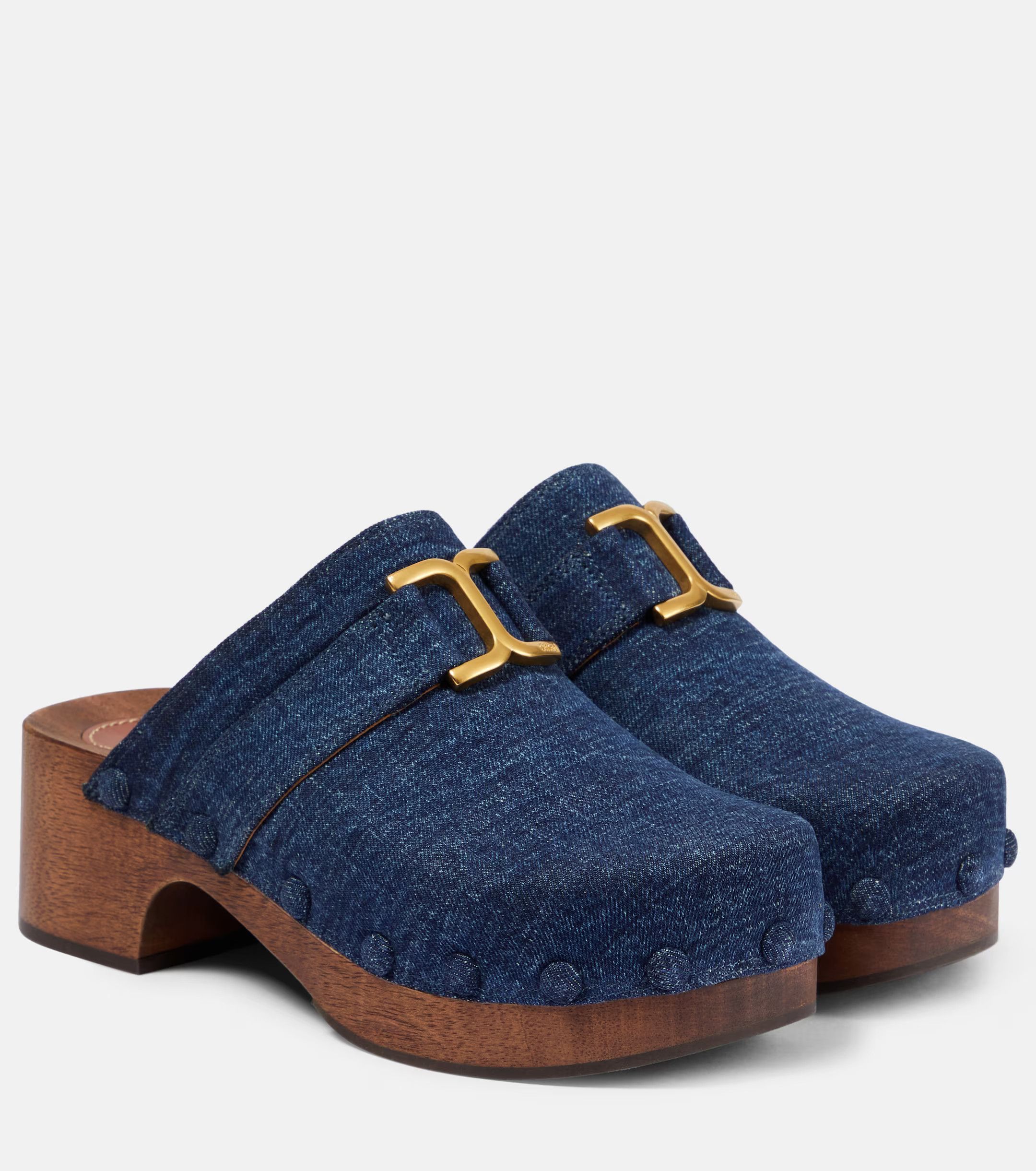 Chloe o1loc1c1024 Marcie Mules in Demin Size US 10 / IT 40 - 1 Thumbnail