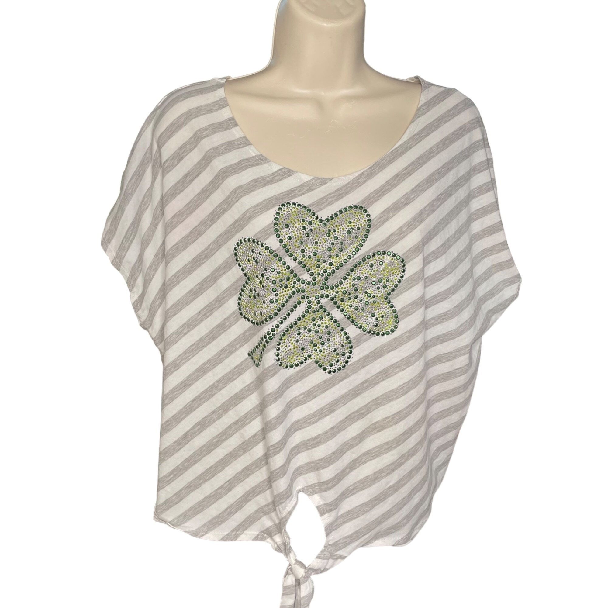 Other J Mode USA Womens Crop Top Irish Shamrock Blouse Plus Size 3 Size 3XL / US 20-22 - 1 Thumbnail