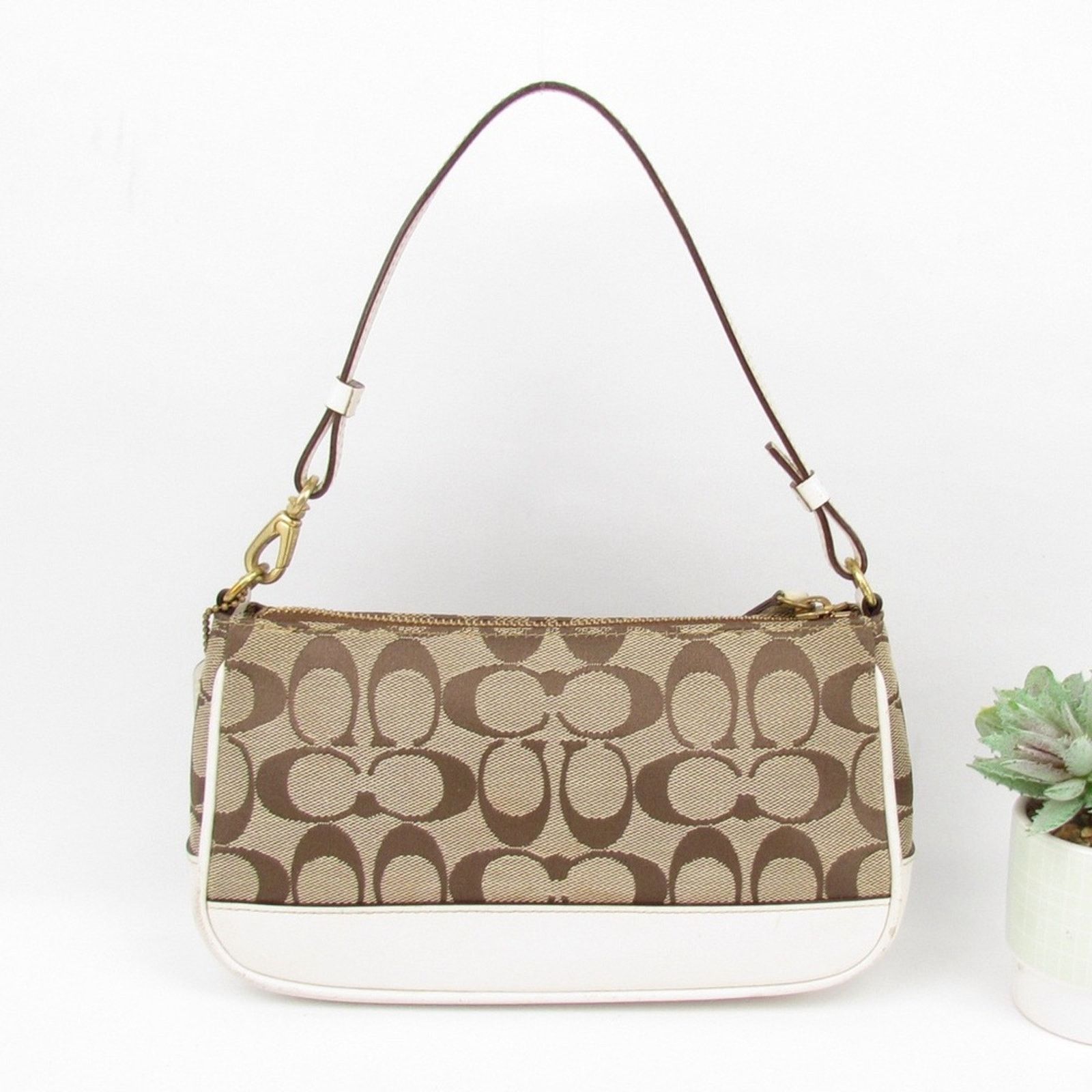 Coach Coach Vintage Monogram Signature C Demi Pochette Y2k Bag Size ONE SIZE - 2 Thumbnail