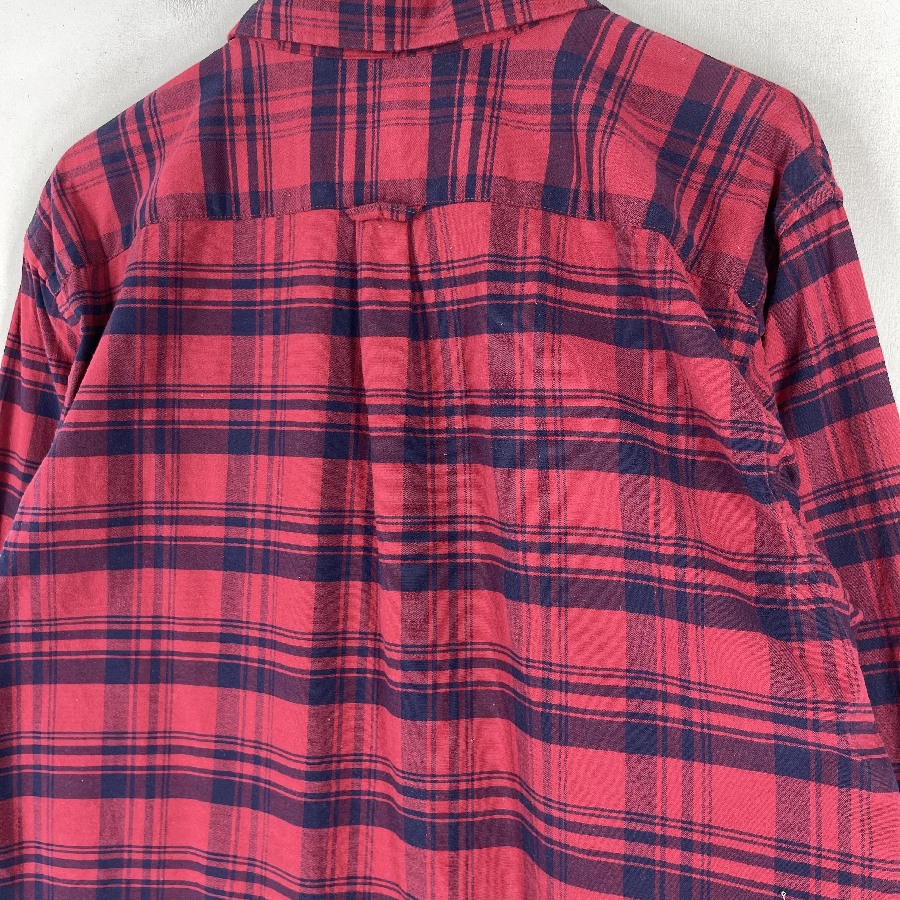 Flannel OLD NAVY Plaid Checkered Red/Blue Flannel Button Up Size US XL / EU 56 / 4 - 8 Thumbnail