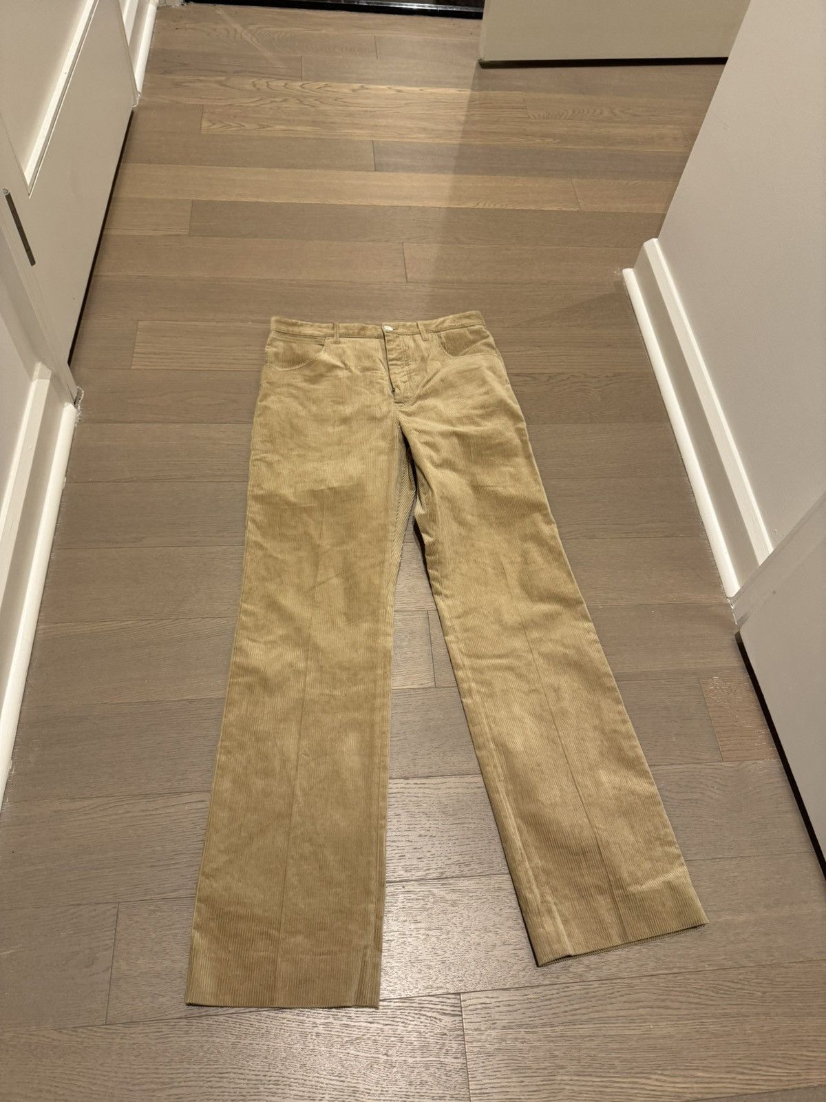 Acne Studios Acne Studios Corduroy Trousers (Beige Size 32) Size US 32 / EU 48 - 1 Thumbnail