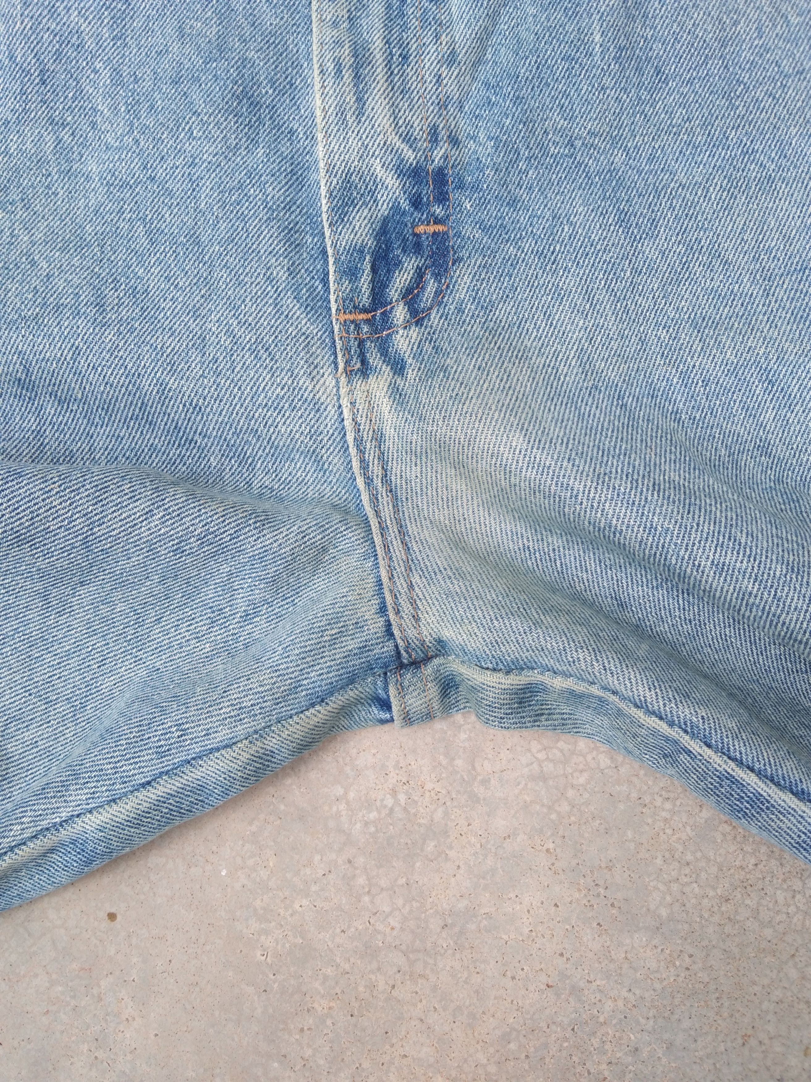 Japanese Brand × Jean × Vintage Vintage Wrangler Straight Leg Dirty Distressed Jeans 36x30 Size US 36 / EU 52 - 4 Thumbnail