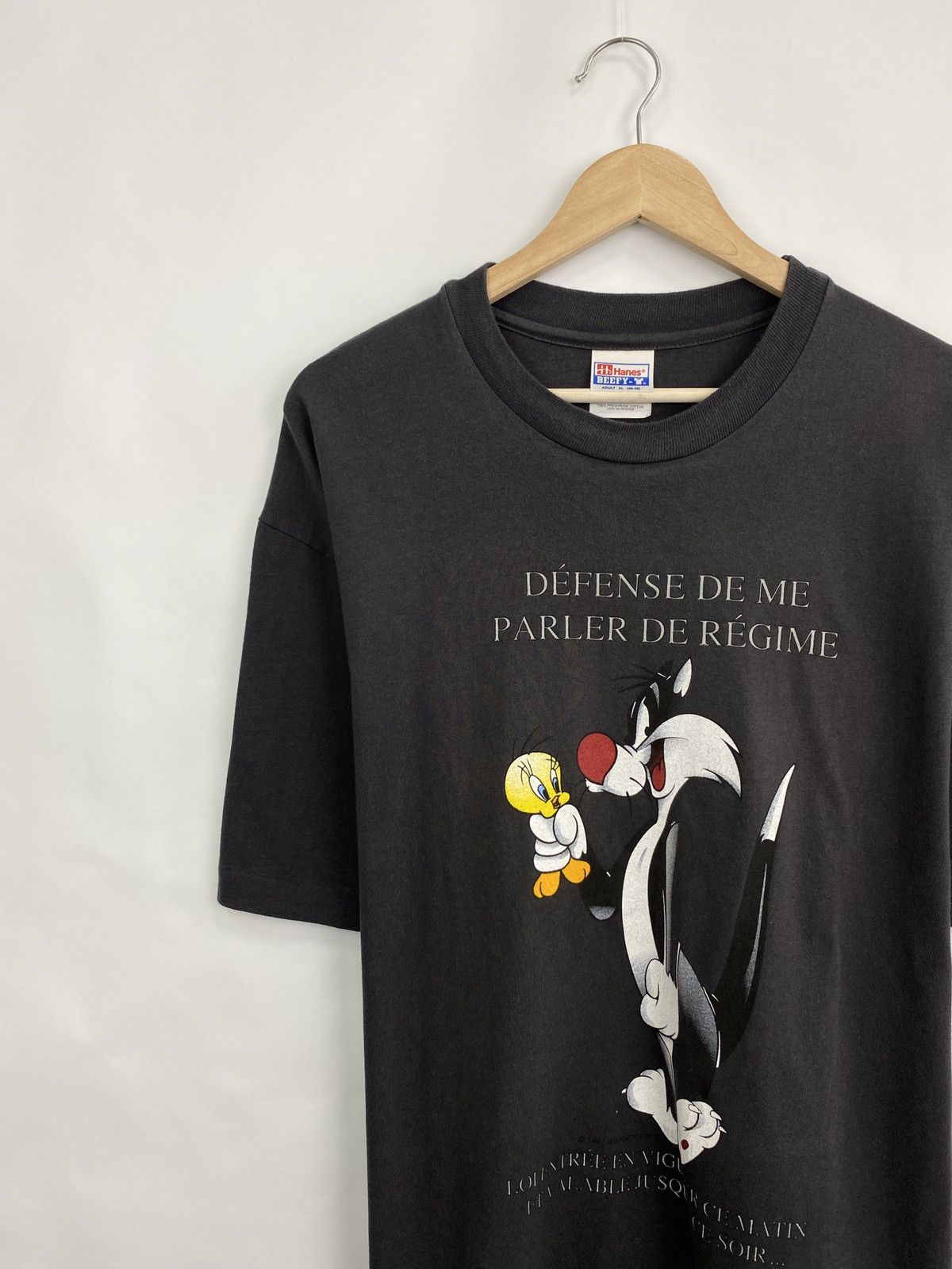 Hanes 🇺🇸 Vintage 1997 Tweety and Sylvester Movie World T-Shirt Rare Size US XL / EU 56 / 4 - 2 Thumbnail