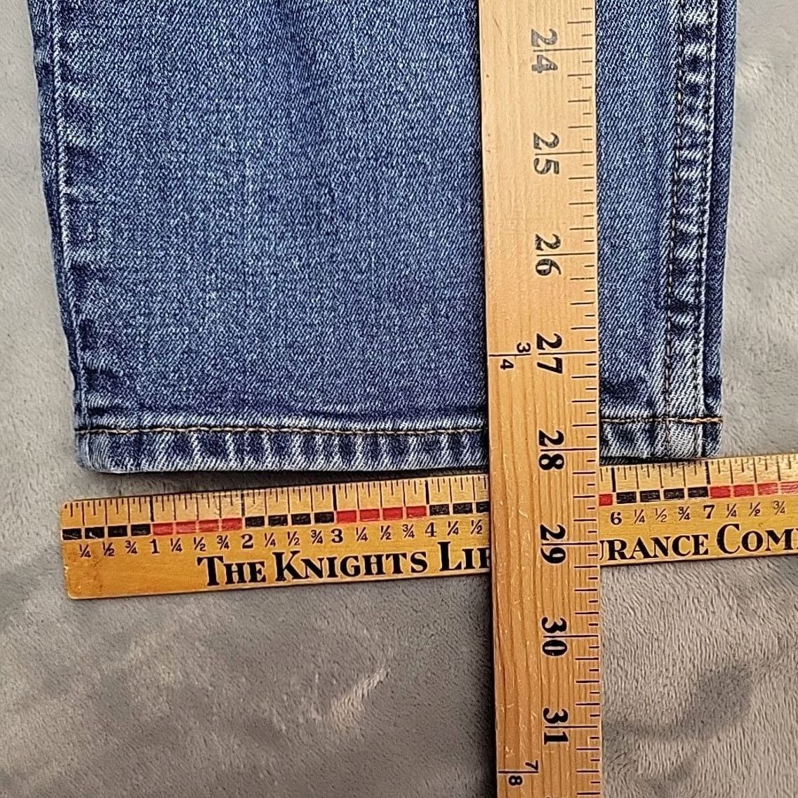 Abercrombie & Fitch Abercrombie & Fitch Jeans Womens 29 Blue Denim Ankle Straight Ultra High Rise 5-Pocket Cotton Spandex Zip Medium Wash Size 29" - 8 Thumbnail
