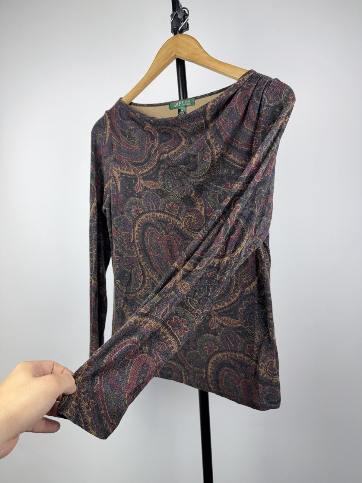 Polo Ralph Lauren 00s Avant Garde Floral Baroque Ralph Lauren long sleeve Size M / US 6-8 / IT 42-44 - 4 Thumbnail