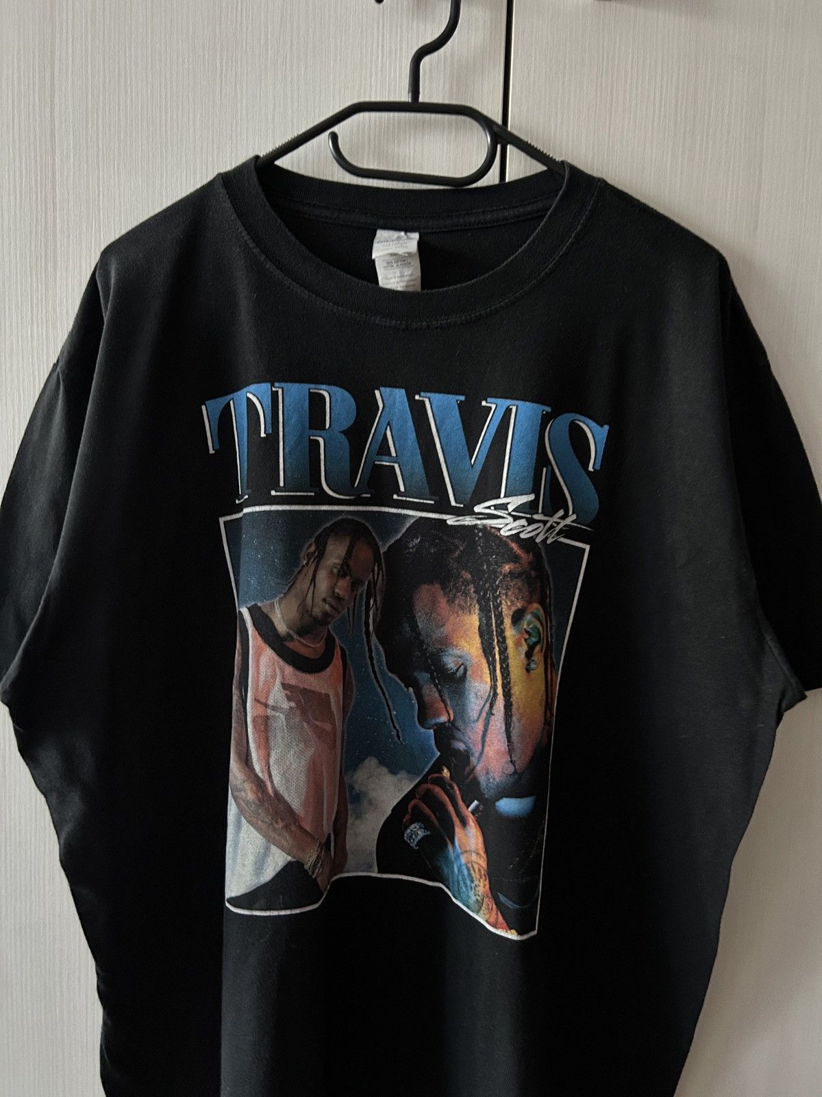Vintage Vintage Travis Scott big logo shirt mens Size US M / EU 48-50 / 2 - 2 Thumbnail