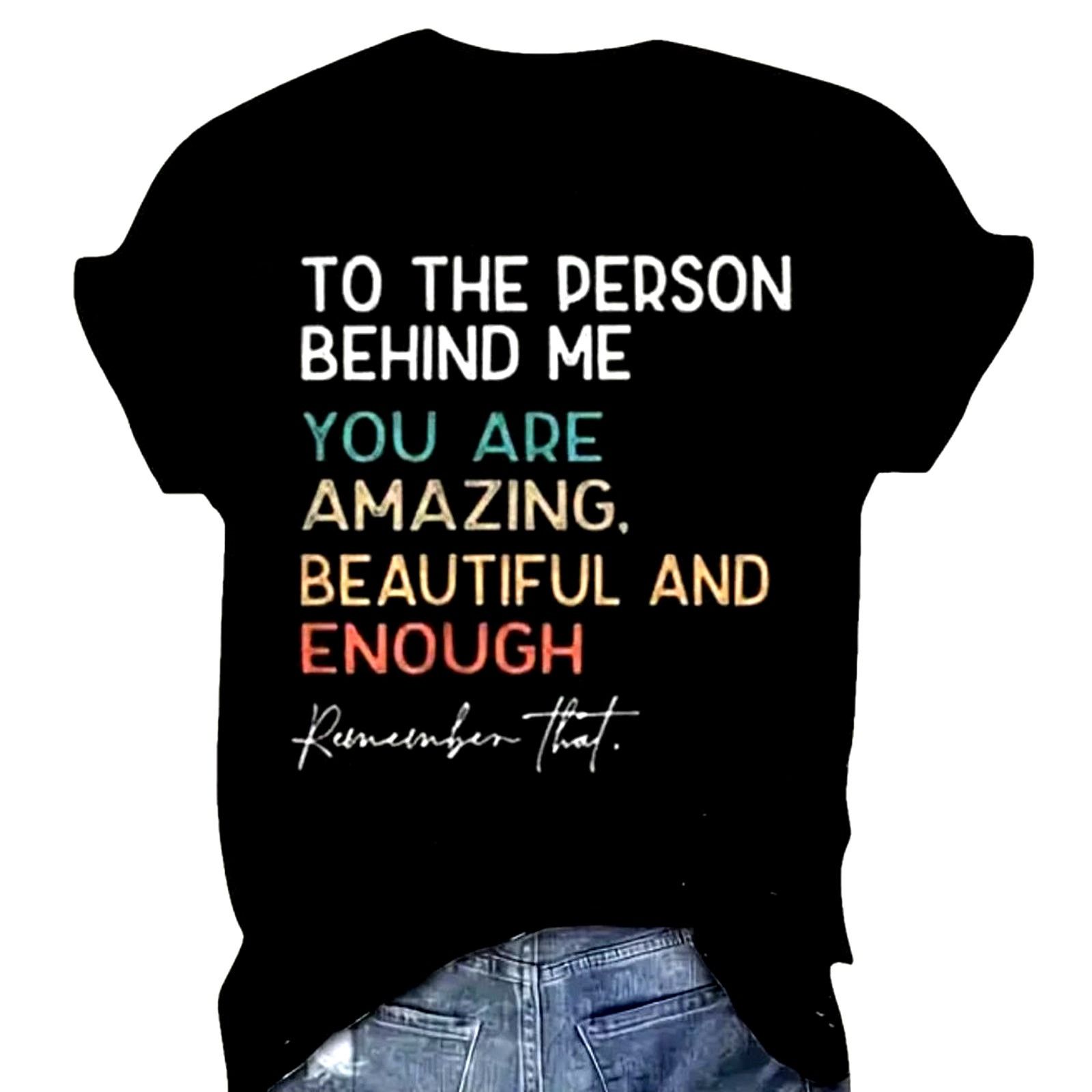 Other You Matter T-Shirt w/Message on Back - Happy Faces 8/10 Size L / US 10 / IT 46 - 4 Thumbnail