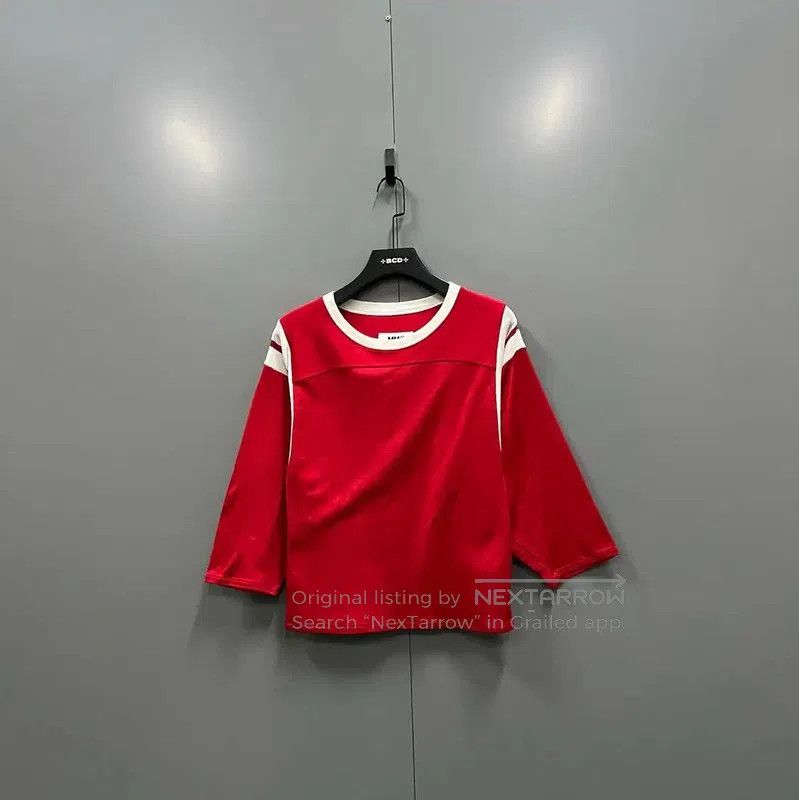 Maison Margiela Maison Margiela Red Cotton Short Sleeve T-Shirt . Size M / US 6-8 / IT 42-44 - 1 Thumbnail