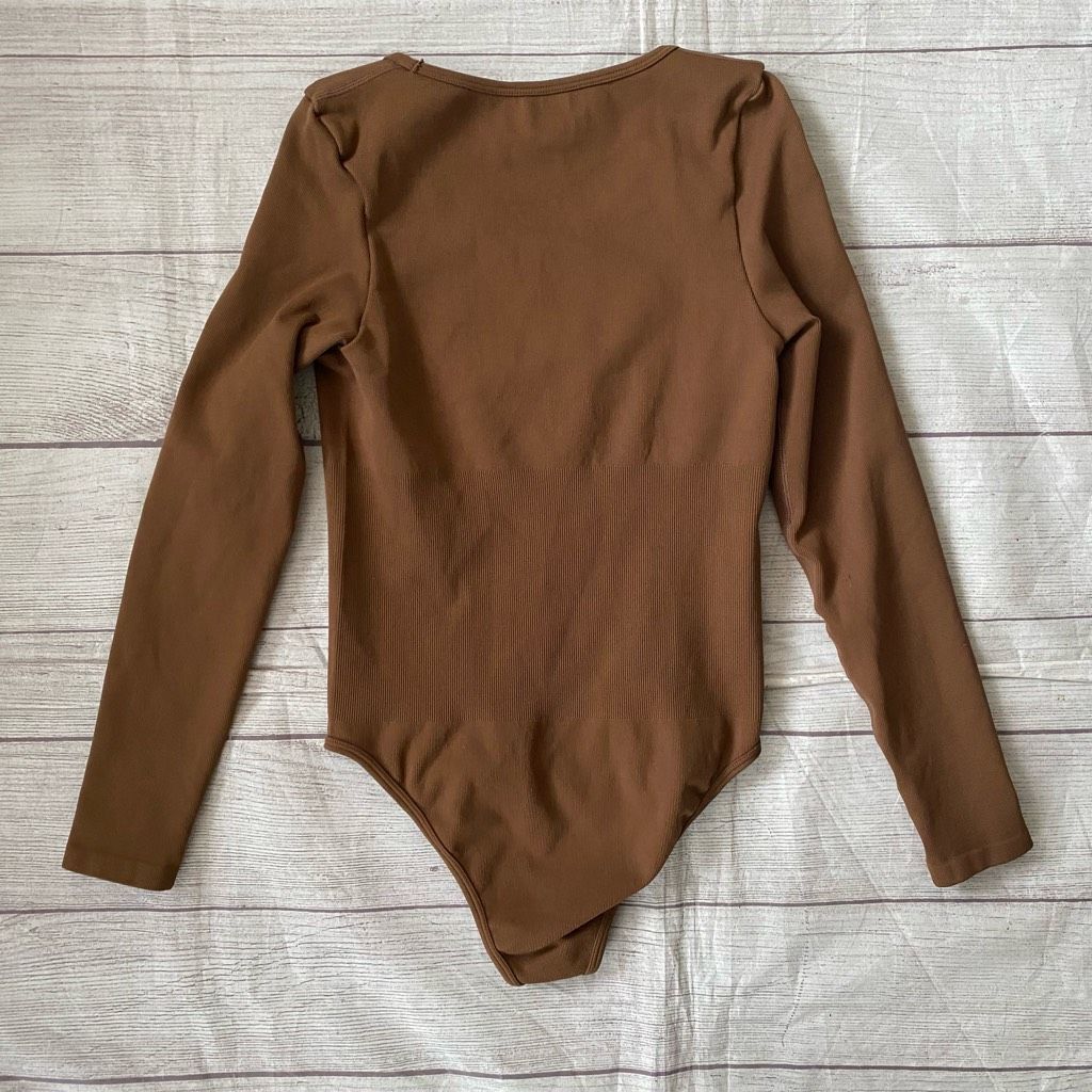 Other Women S scoopneck bodycon Longsleeve body suit w/snap closur Size S / US 4 / IT 40 - 7 Thumbnail
