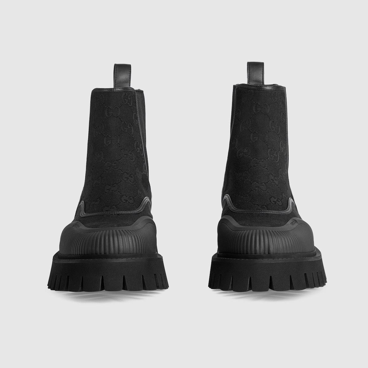 Gucci o1s1wg110325 Men's GG Ankle Boots in Black Size US 9.5 / EU 42-43 - 4 Thumbnail