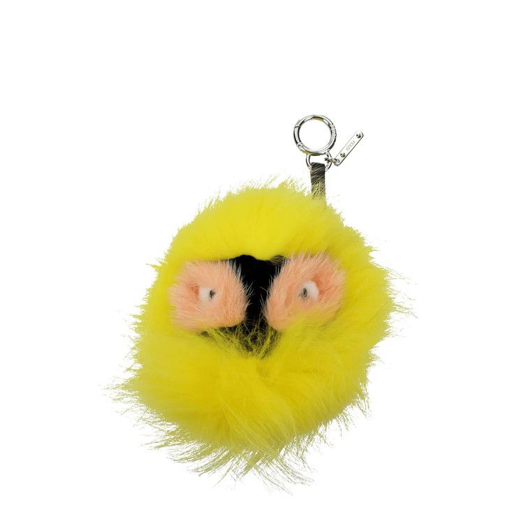 Fendi ob1o1e1124 Size: OS / Fur Keychain in Yellow Size ONE SIZE - 1 Thumbnail