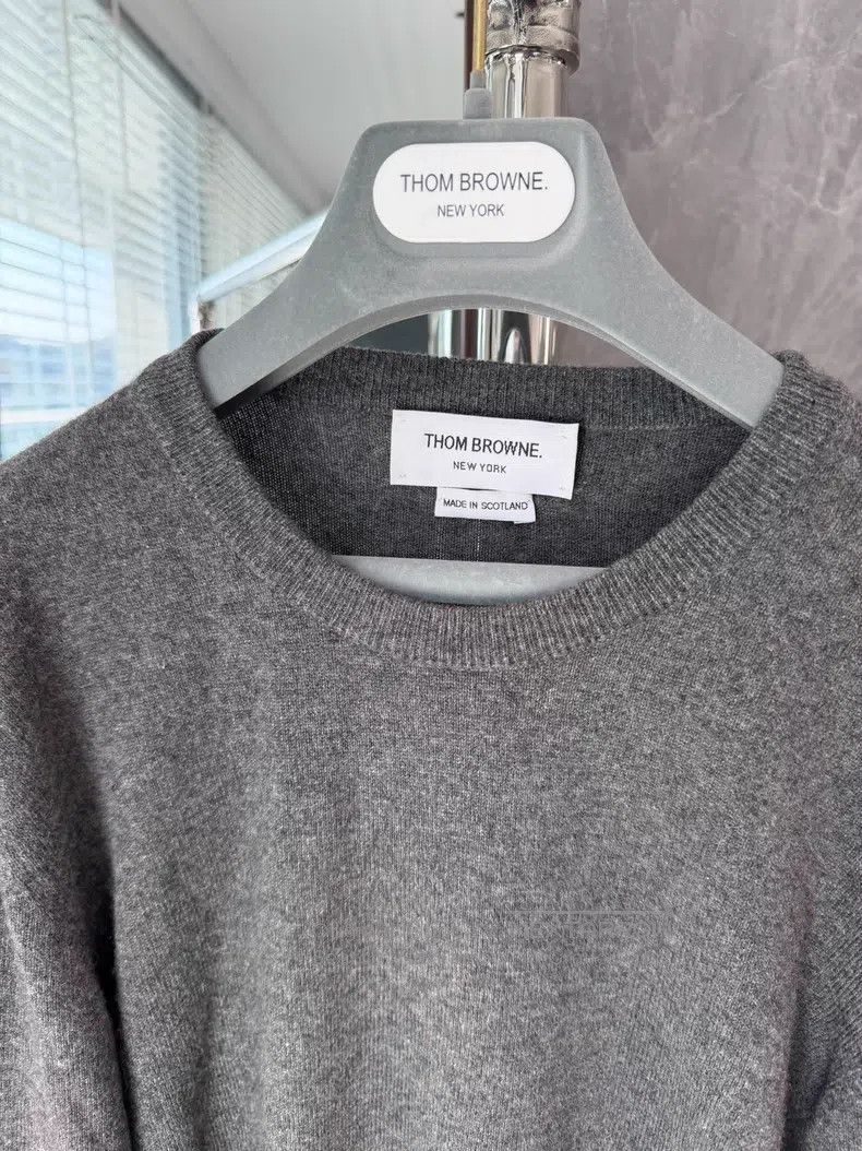 Thom Browne Thom Browne Crewneck cashmere sweater Size US S / EU 44-46 / 1 - 5 Thumbnail