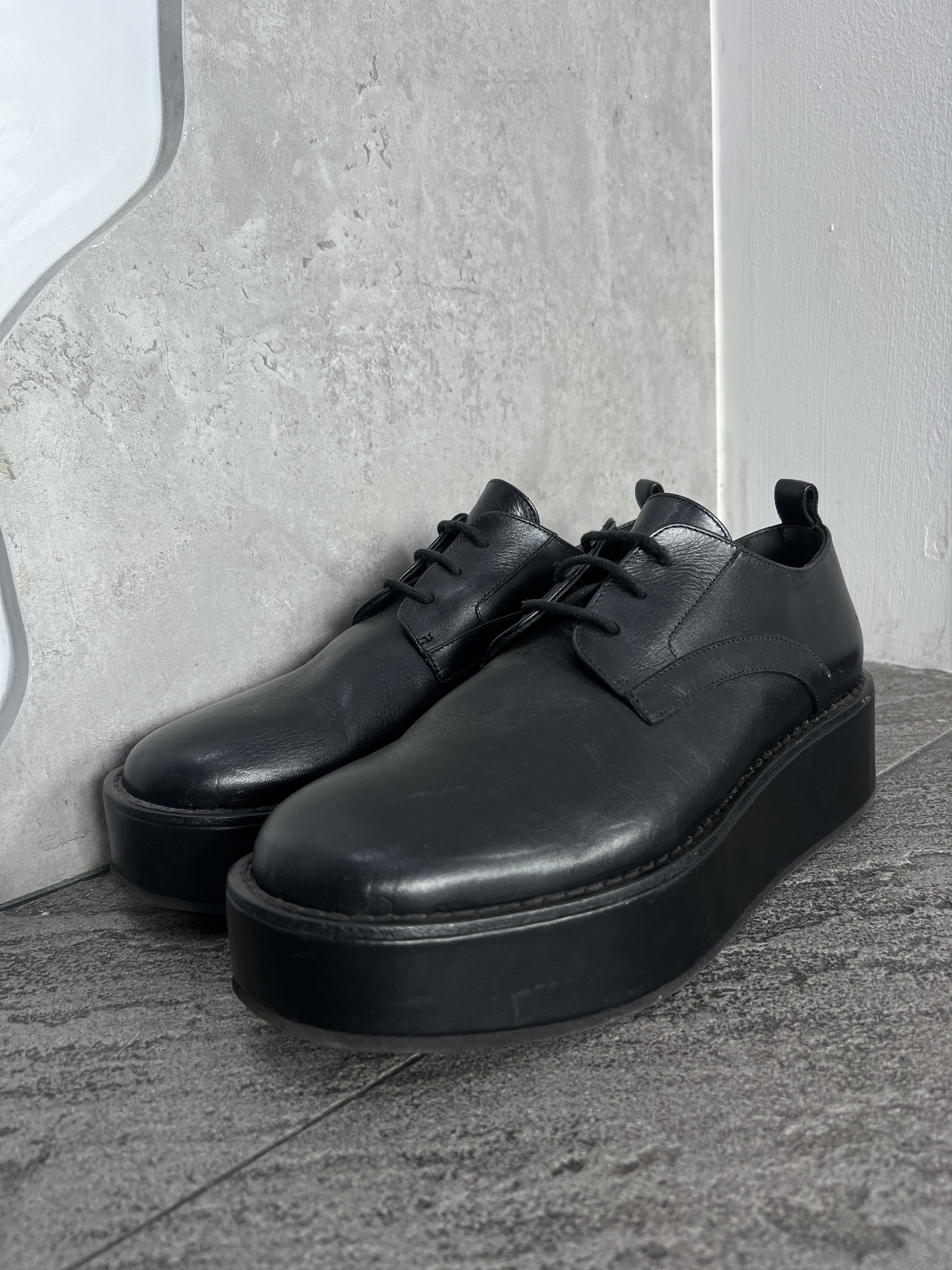 Ann Demeulemeester Ann Demeulemeester Platform Derby Shoes Black EU42 Size US 9 / EU 42 - 5 Thumbnail
