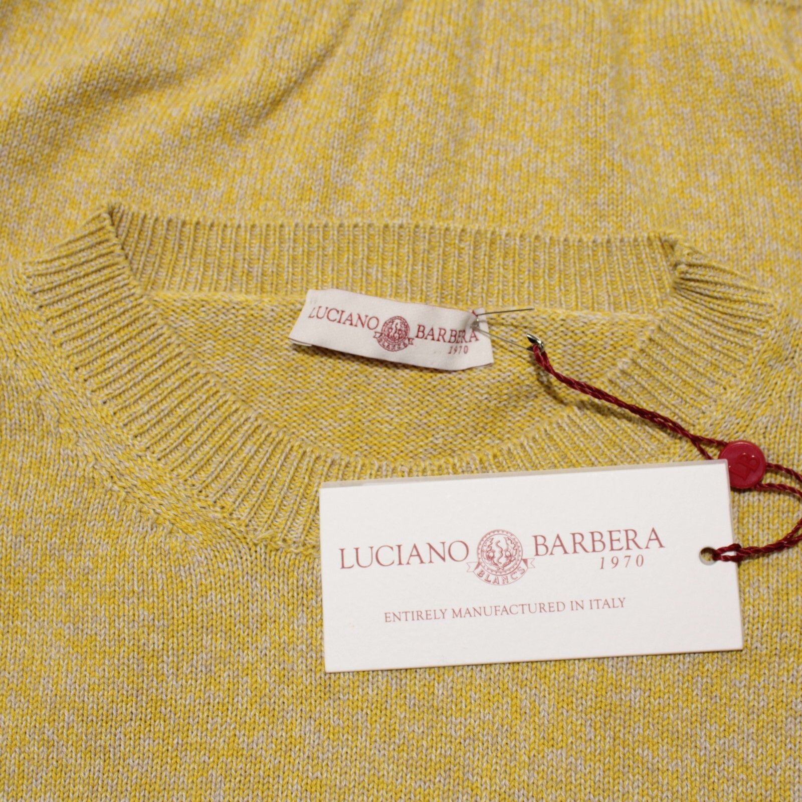 Luciano Barbera Luciano Barbera Sweater Size US M in Yellow Size US M / EU 48-50 / 2 - 1 Thumbnail