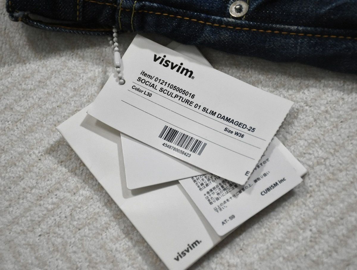 Visvim Visvim 21ss Social Sculpture 01.2 Damaged-25 01.2D25 W36L30 Size US 36 / EU 52 - 12 Thumbnail