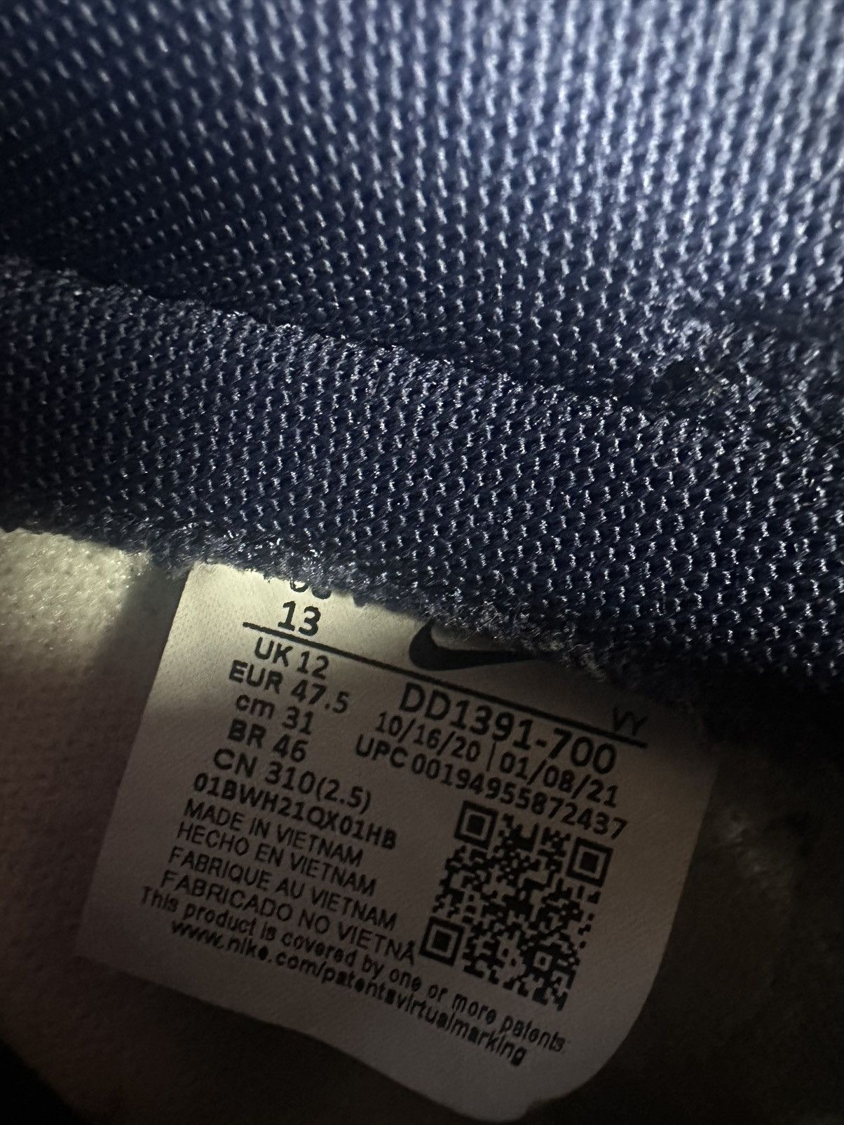 Nike Dunk Low 'Michigan' 2021 Size US 13 / EU 46 - 8 Thumbnail