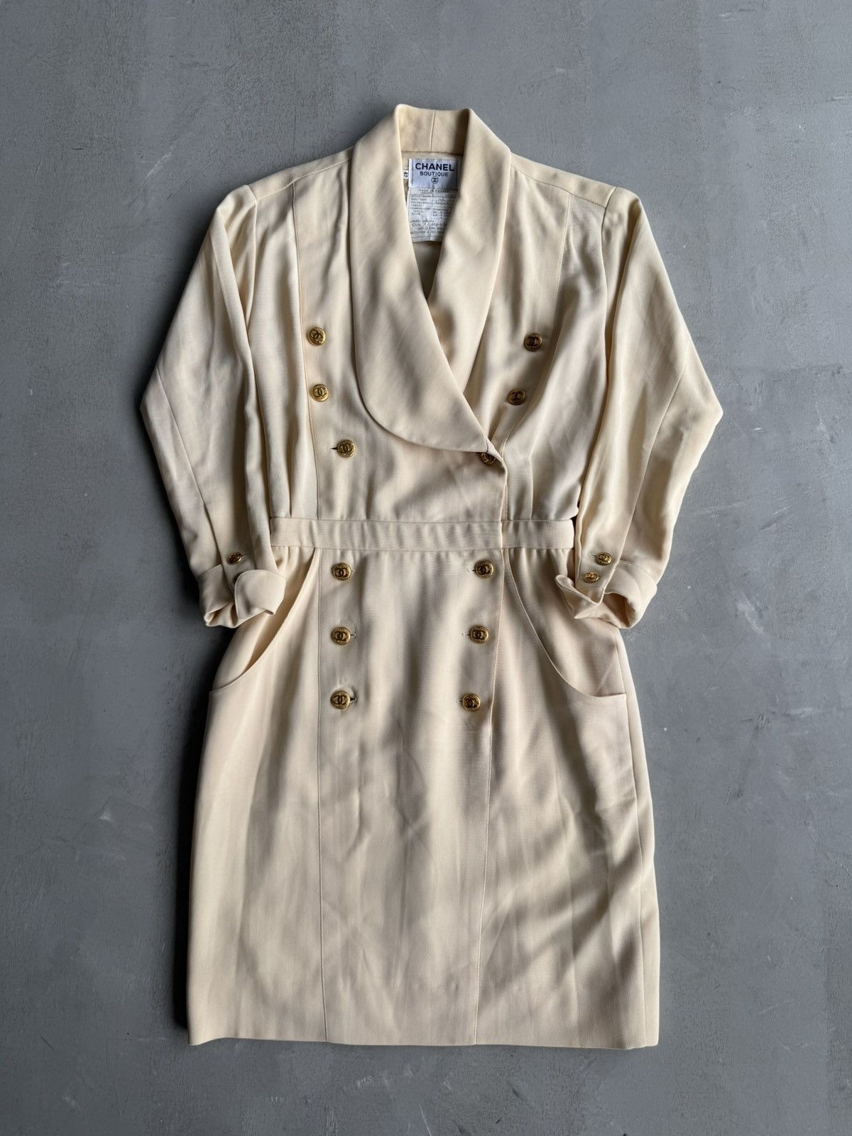 Chanel Archive Chanel - Double Breasted Gold Hardware Dress Size M / US 6-8 / IT 42-44 - 1 Thumbnail