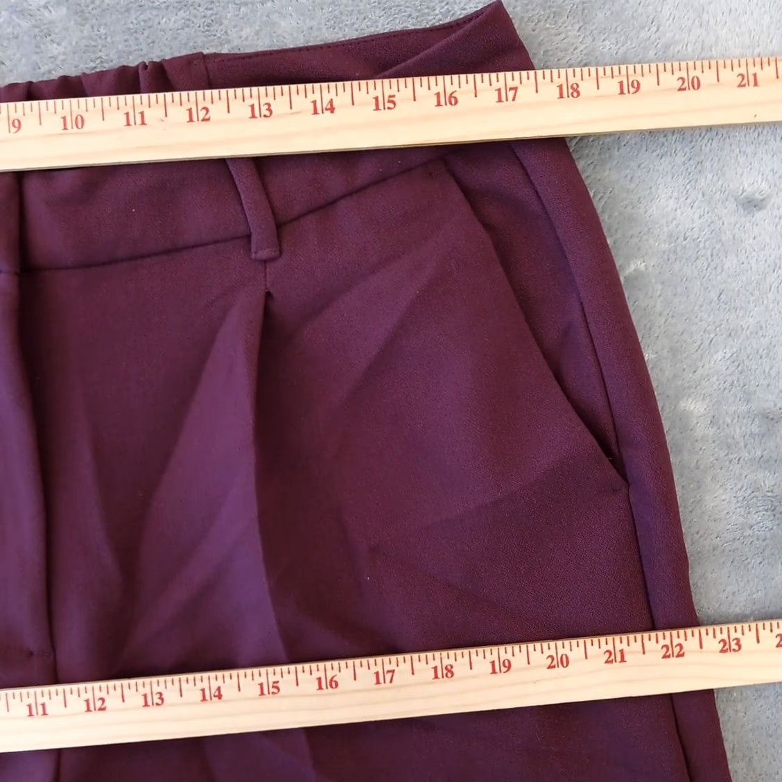 Old Navy Old Navy Pants Womens Large Purple Wide leg Pleated Front Pockets Tailored Dress Pants Size 36" / US 14 / IT 50 - 2 Thumbnail
