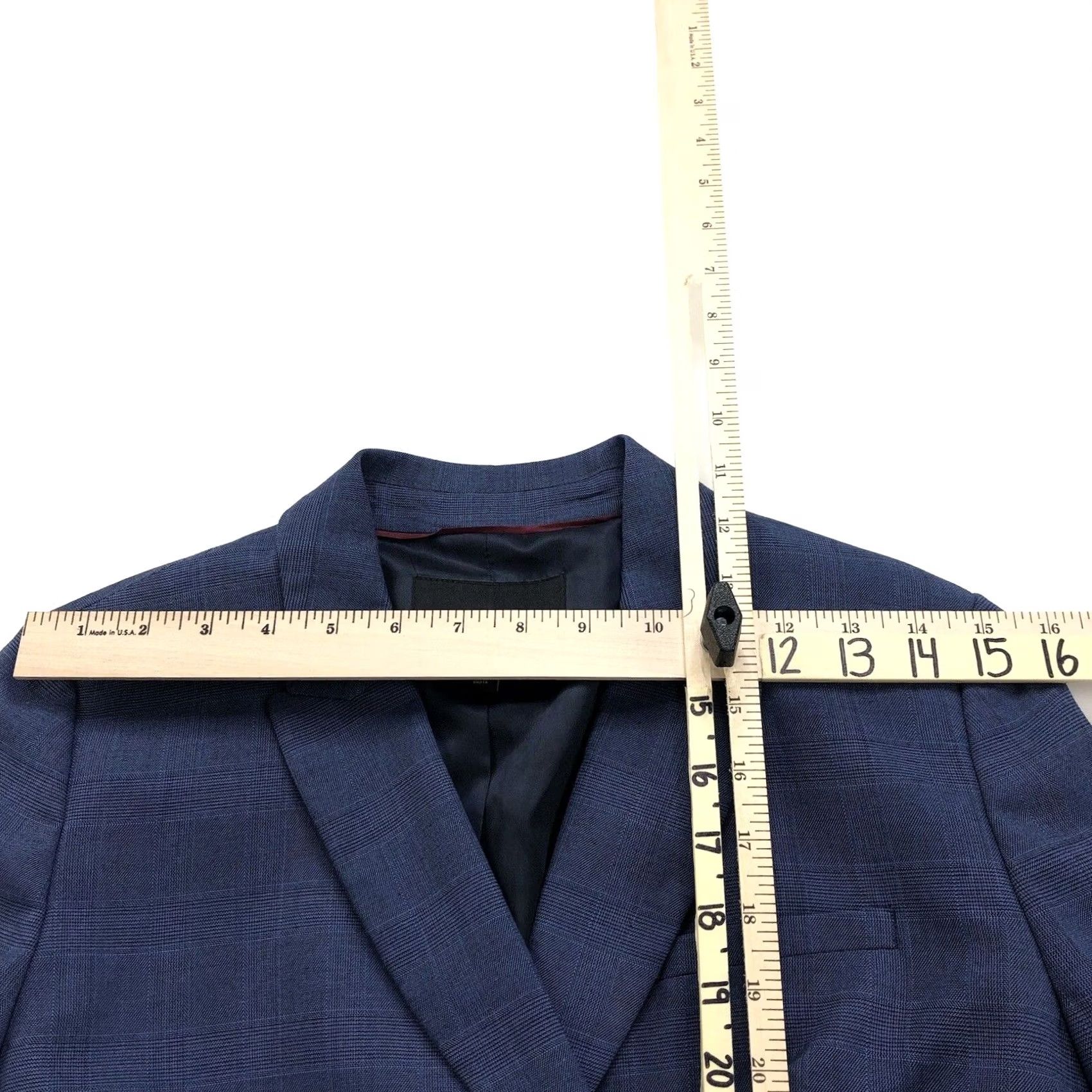 Banana Republic Banana Republic Blazer Jacket Four Button Blue Polyester Blend Wool 4 Women Regular Long Sleeve Mid-Length Blazer Theme Formal Workwear Size S / US 4 / IT 40 - 6 Thumbnail