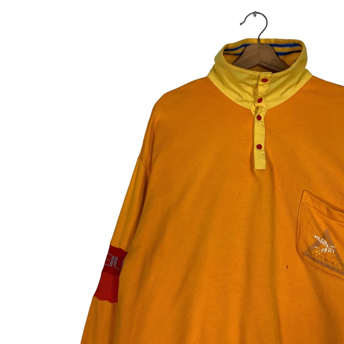 O'Neill O’NELL Half Button Turtleneck Yellow Sweatshirt #1201-C55 Size US L / EU 52-54 / 3 - 6 Thumbnail