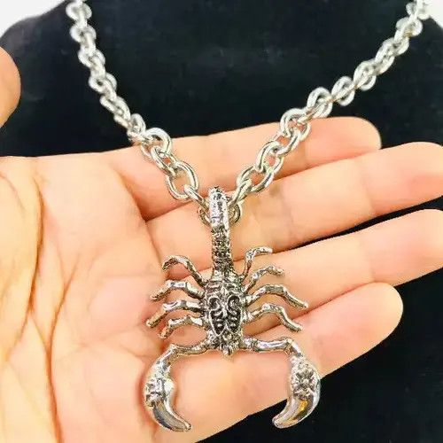 Handmade Chunky Scorpion Necklace Stainless Steel Size ONE SIZE - 2 Thumbnail