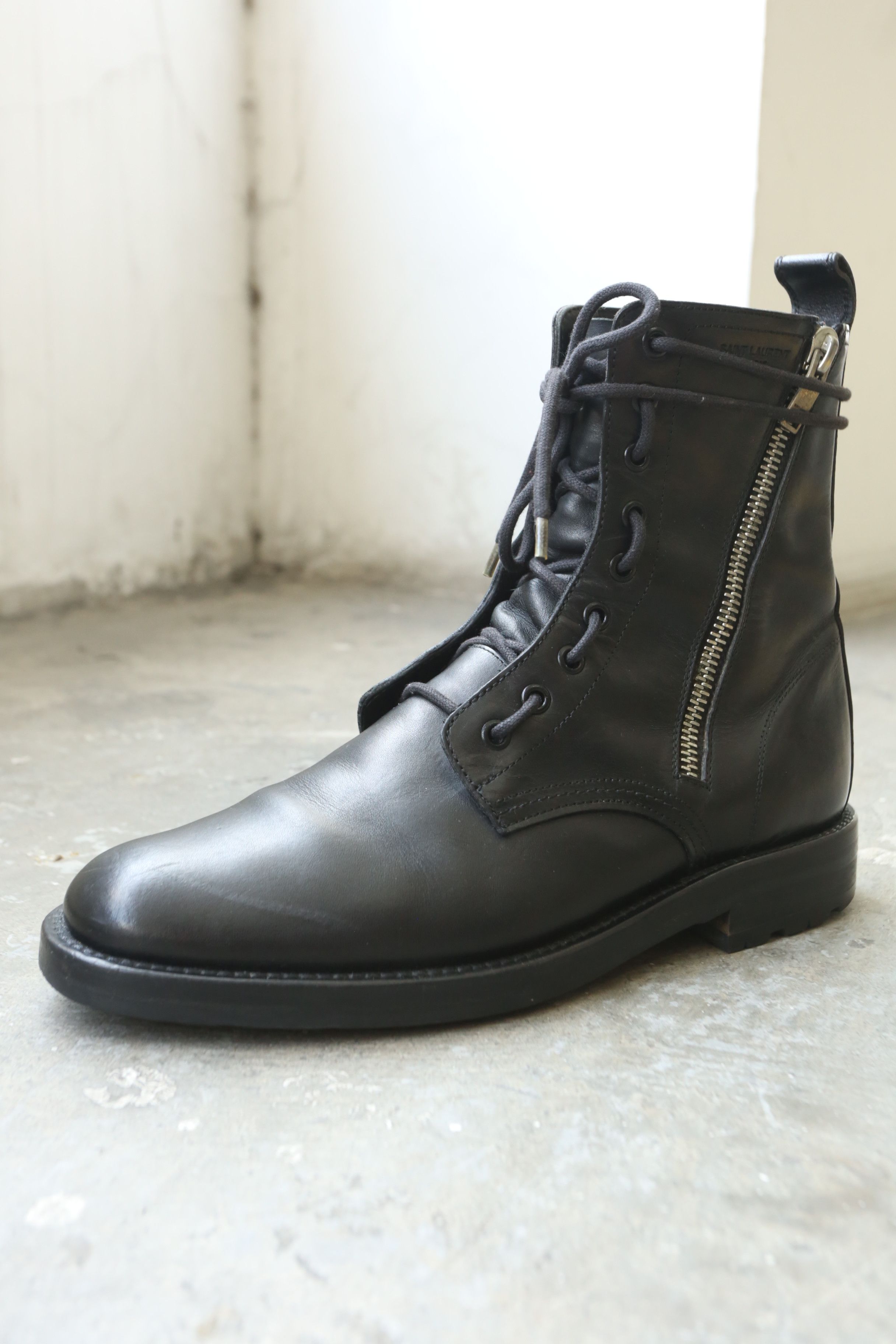 Saint Laurent Paris SLP - Hedi Slimane - F/W 15 - Dual Zip Ranger Boots Size US 9.5 / EU 42-43 - 13 Thumbnail