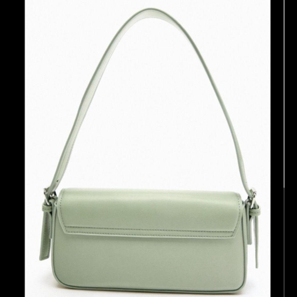 Zara 💚 Stylish Geometric Flap Shoulder Bag Size ONE SIZE - 6 Thumbnail