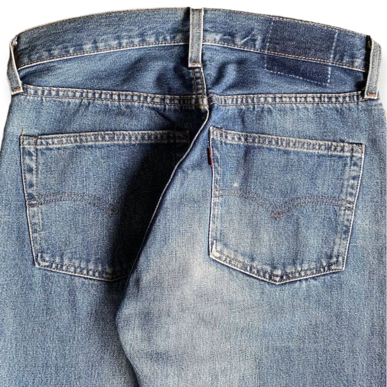 Levi's Vintage 90s Levis 501 Big E Selvedge Redline 555 Denim 31 Size US 31 - 6 Thumbnail