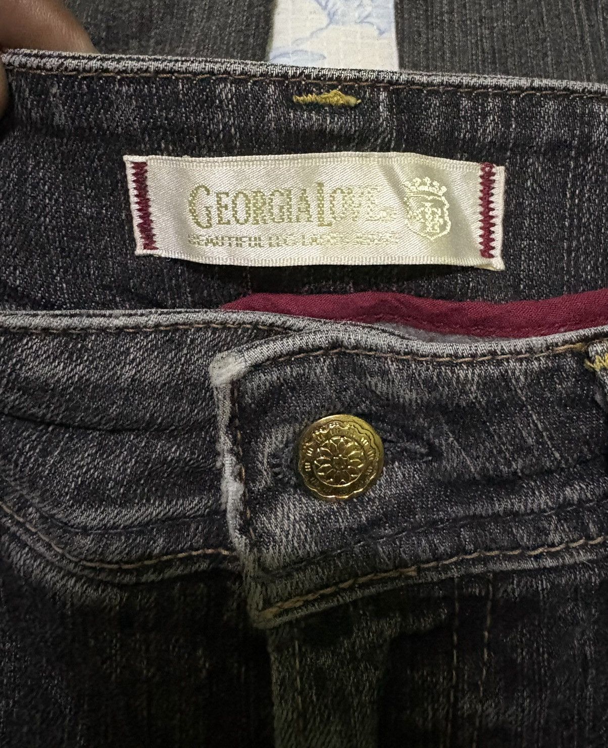 Japanese Brand Japanese Georgia Love Streetwear Jeans Flared Denim Size US 31 - 16 Thumbnail