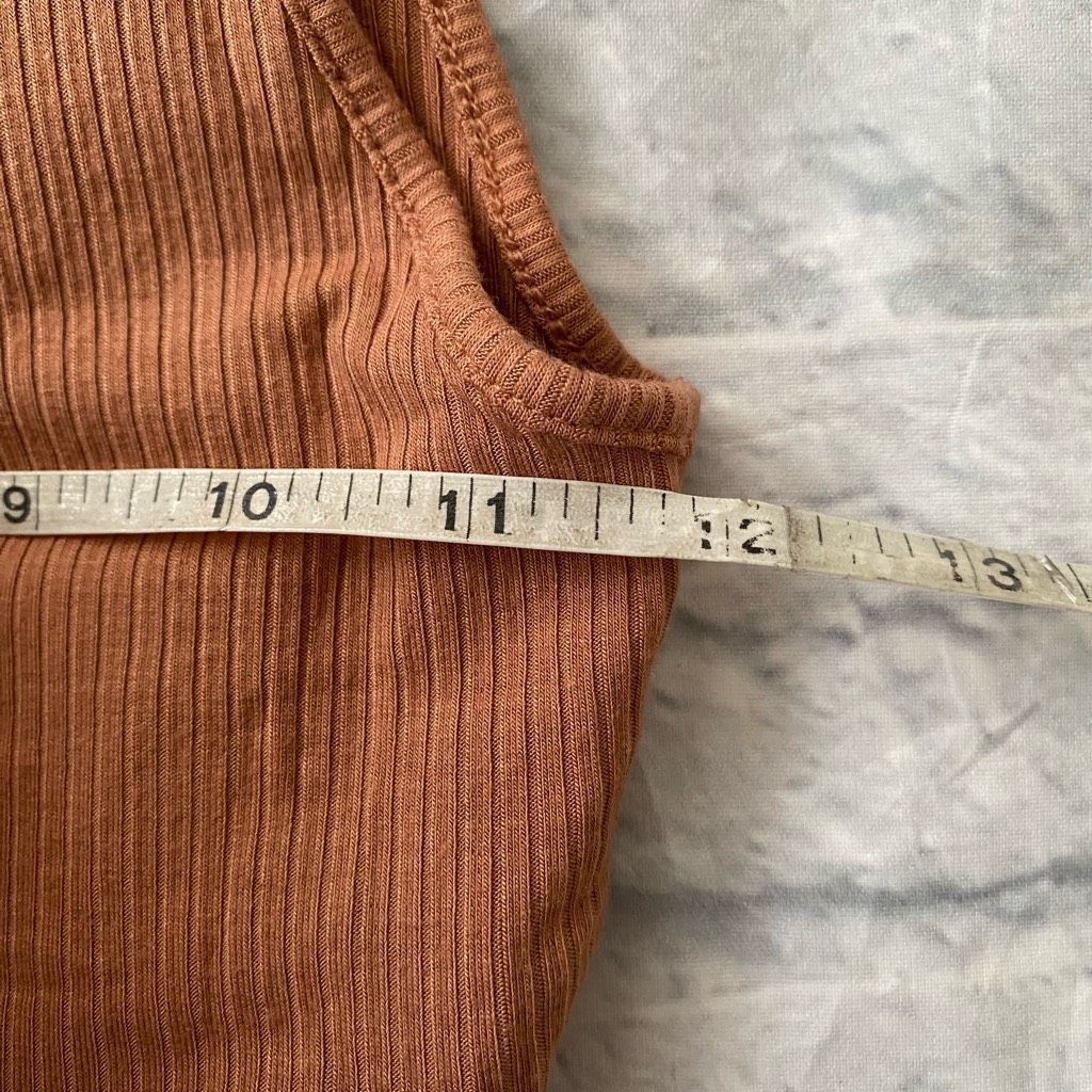 American Eagle Outfitters American Eagle women XS ribbed soft & sexy crop tank top tan Size XS / US 0-2 / IT 36-38 - 8 Thumbnail