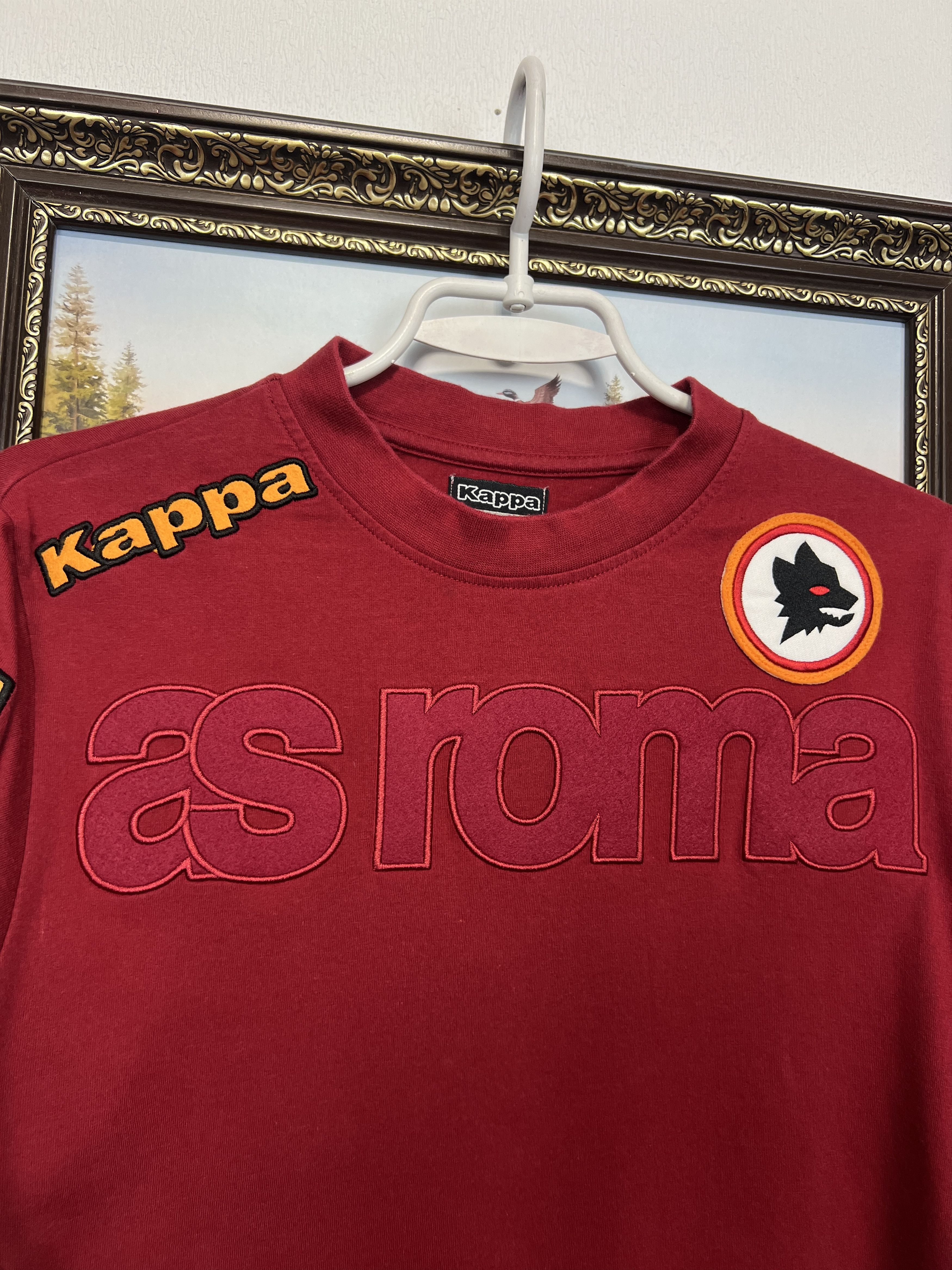 Kappa Vintage AS Roma Football Train Jersey Soccer Shirt Maglia Size US S / EU 44-46 / 1 - 3 Thumbnail