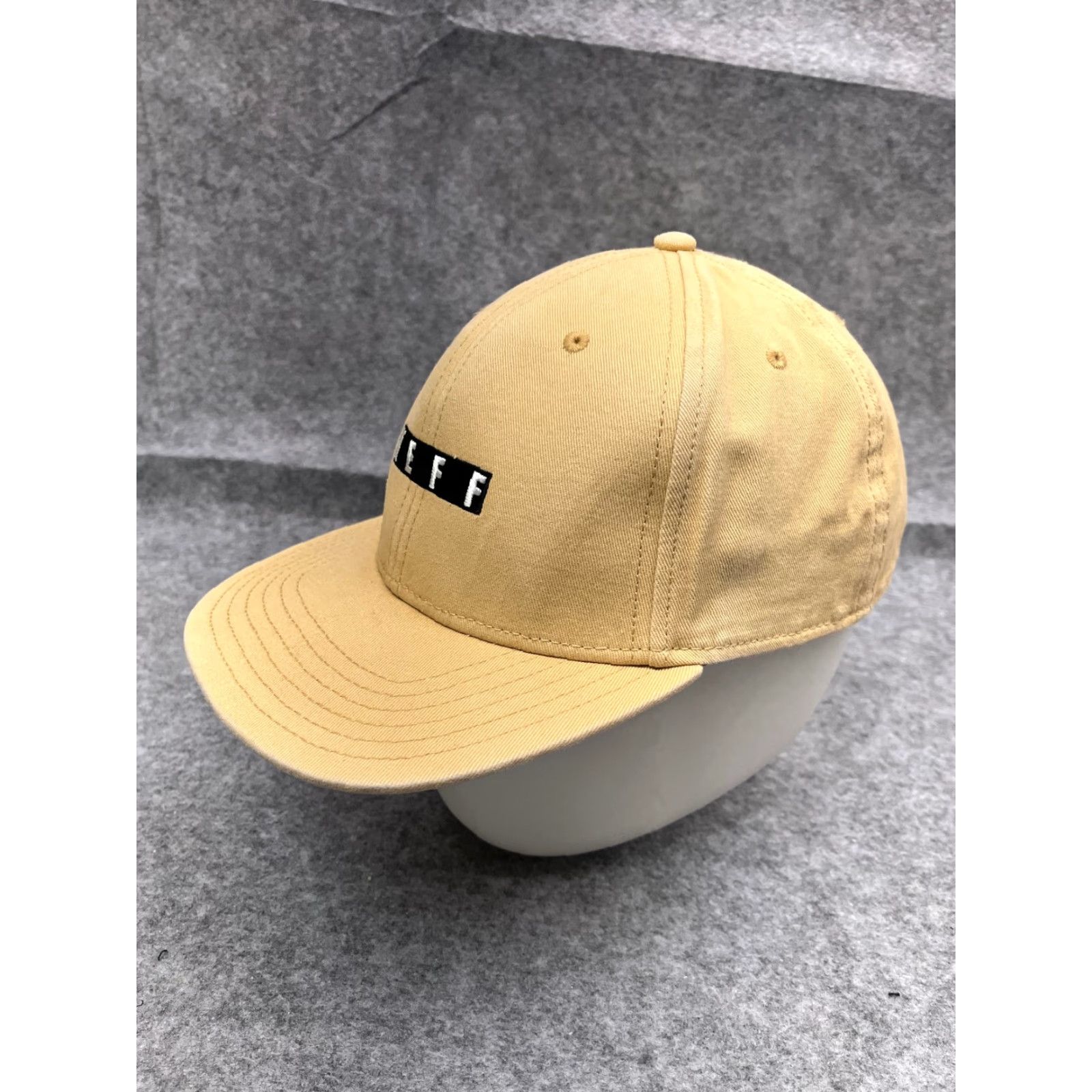 Vintage Neff Hat Adult One Size Beige 100% Cotton Beach Embroidered Snap Back Cap Size ONE SIZE - 4 Thumbnail