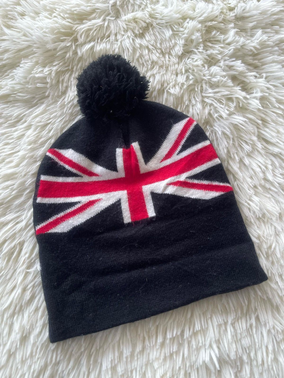 Vintage Union Jack Snow Beanie Hat Size ONE SIZE - 5 Thumbnail