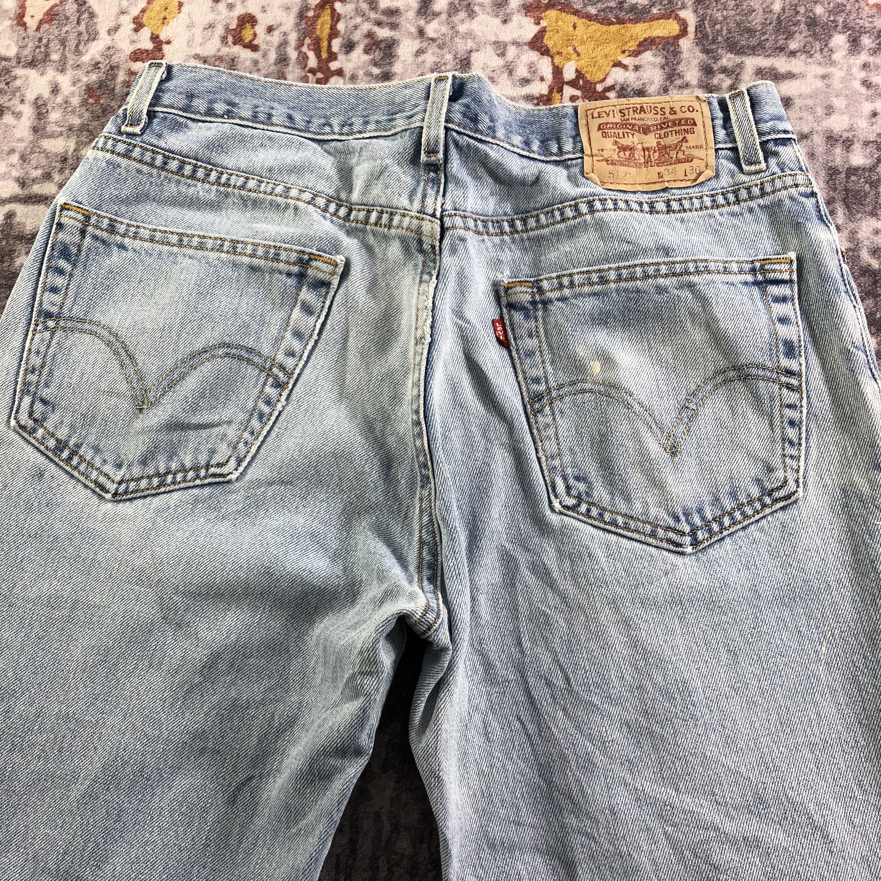 Levi's × Vintage Vintage Light Wash Levis 512 Jeans-JM3424 Size 33" - 4 Thumbnail