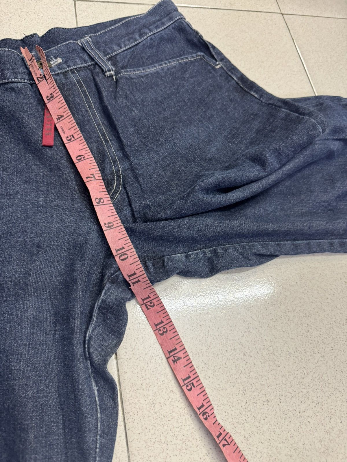 291295=Homme 291295 HOMME SPELLOUT THREE QUARTER DENIM PANTS Size US 32 / EU 48 - 9 Thumbnail