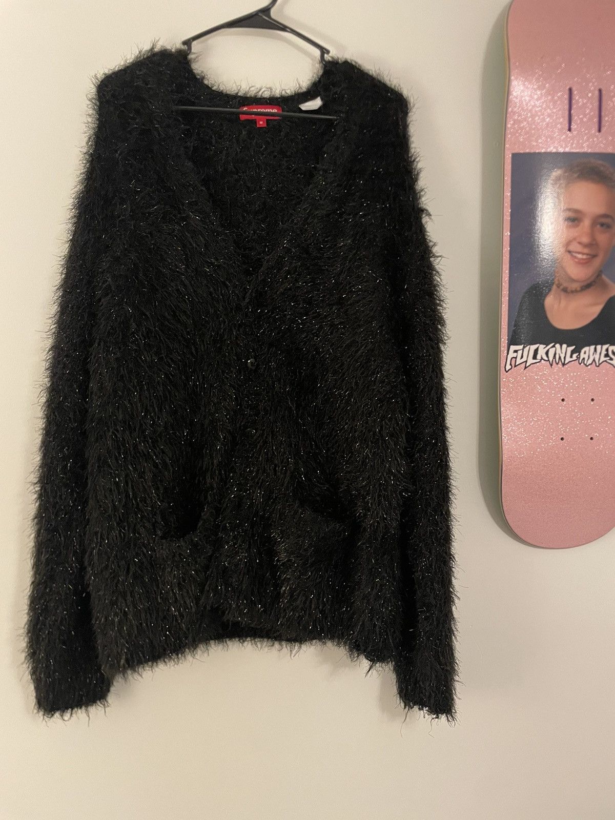image of Supreme Sparkle Cardigan in Black, Men's (Size Medium)