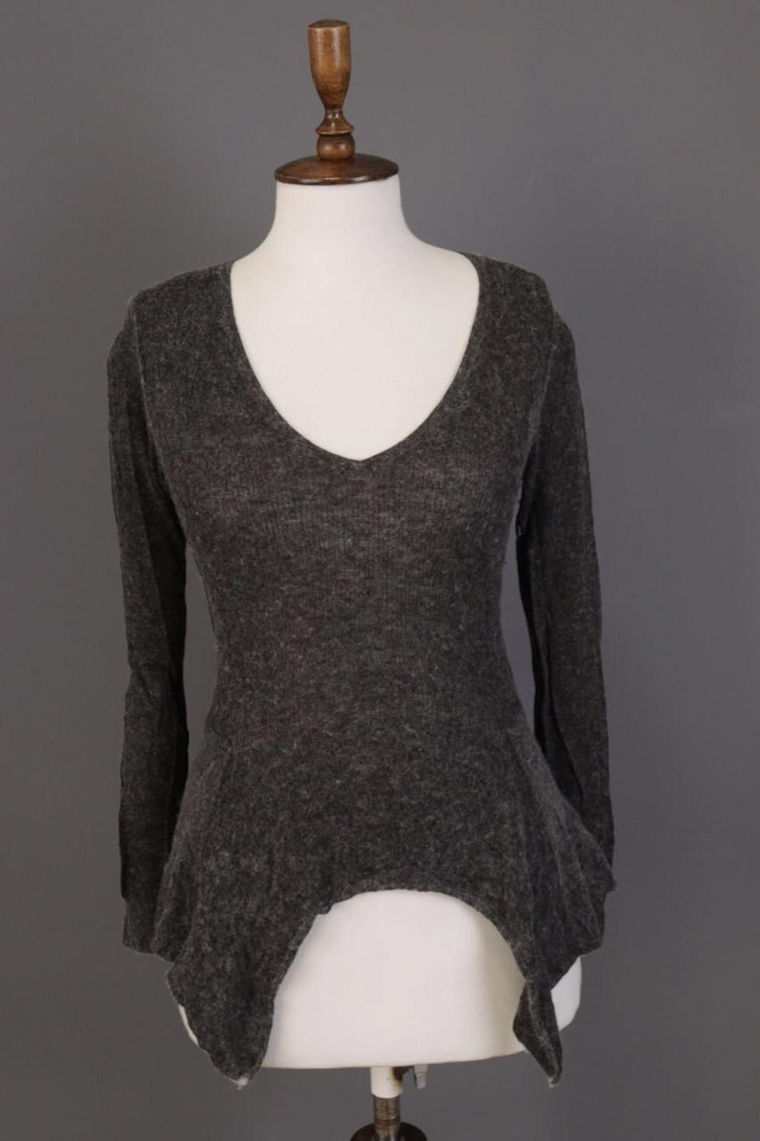 Lanvin Lanvin Gray Alpaca Wool Knitted Pullover Sweater Size S Size S / US 4 / IT 40 - 1 Thumbnail
