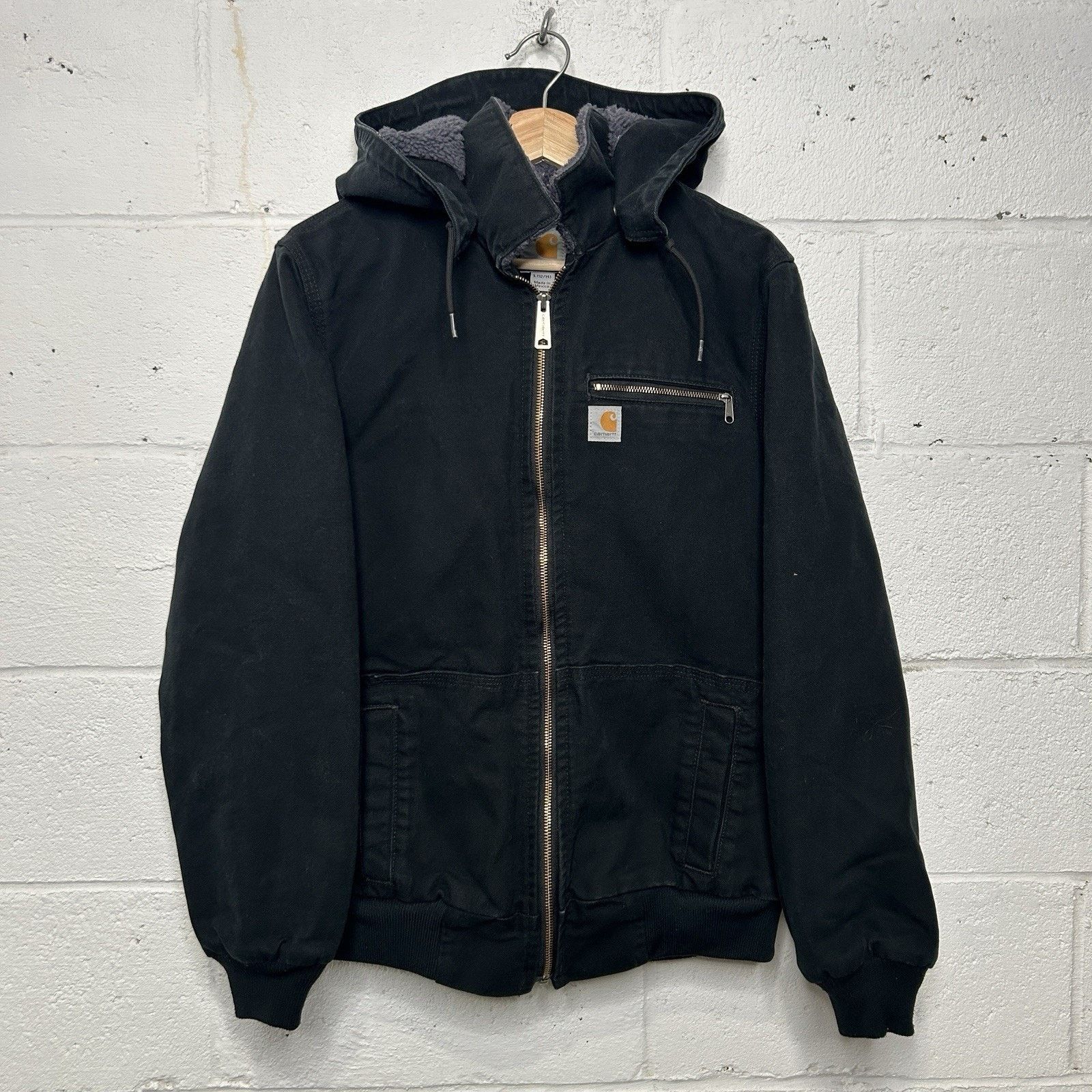 Carhartt Carhartt Sherpa-Lined Wildwood Jacket “Washed Black” Size XL / US 12-14 / IT 48-50 - 1 Thumbnail